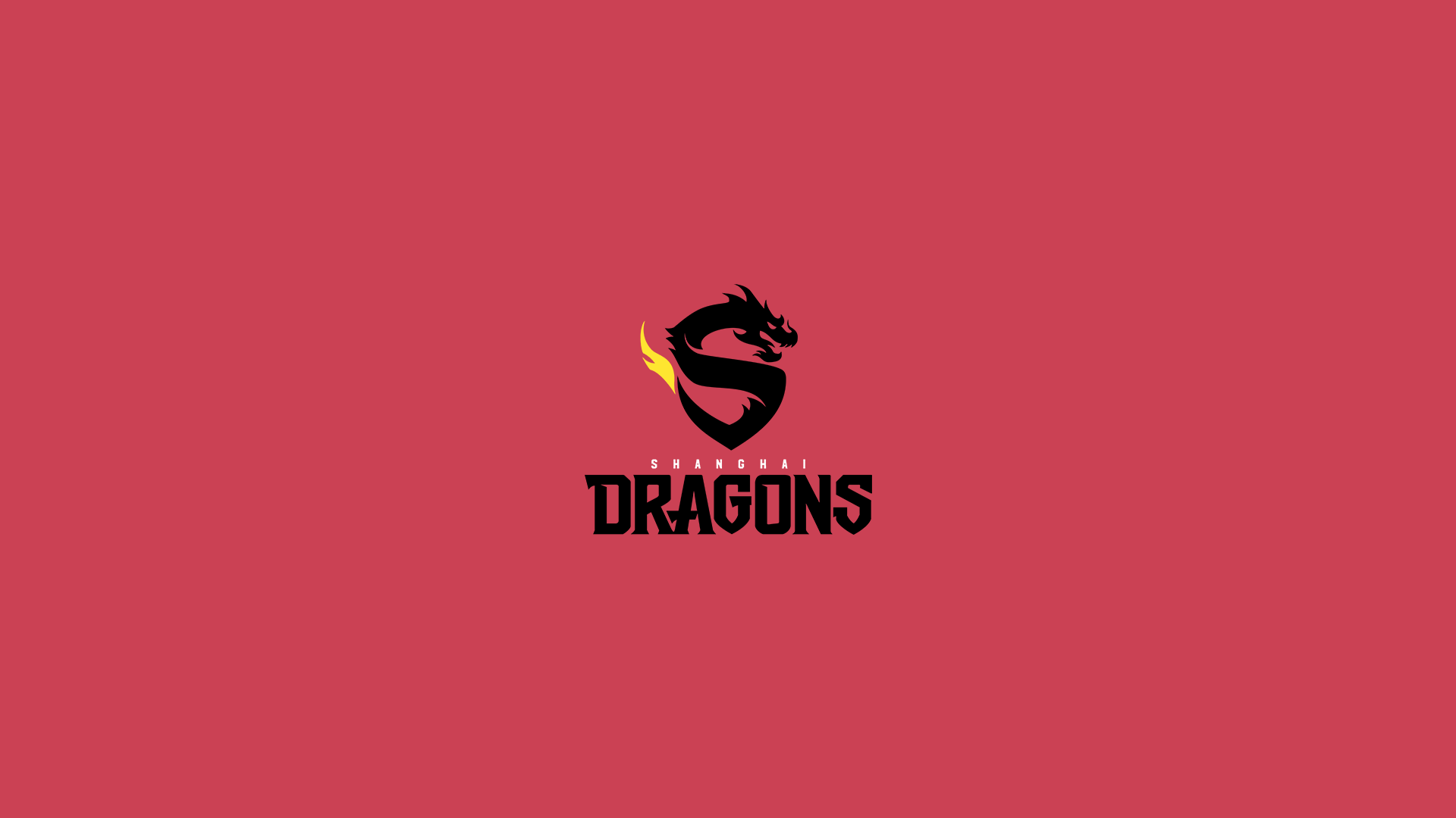 Shanghai Dragons Overwatch League Logo HD Wallpaper
