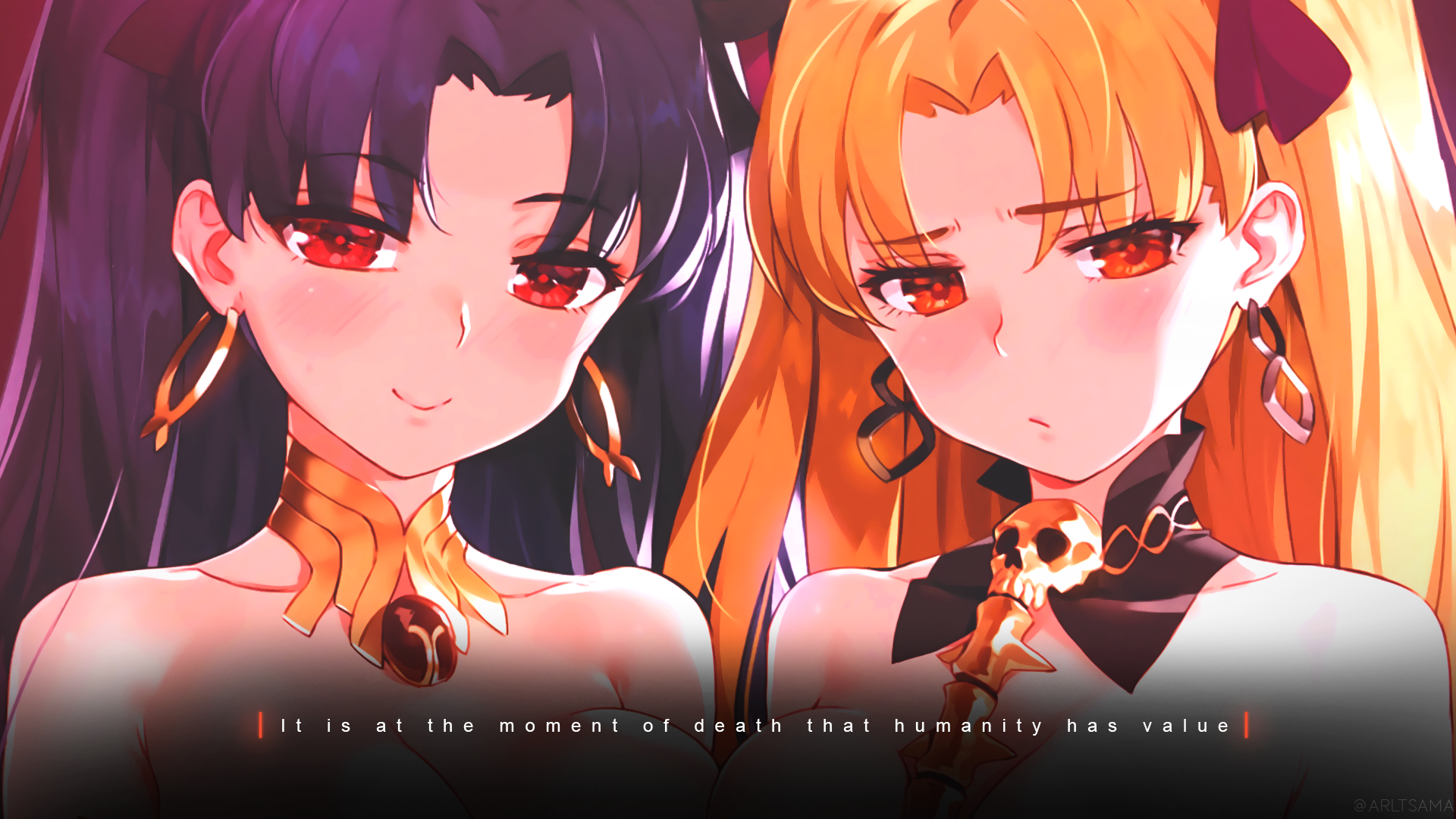 Ishtar and Ereshkigal from Fate/Grand Order HD Wallpaper
