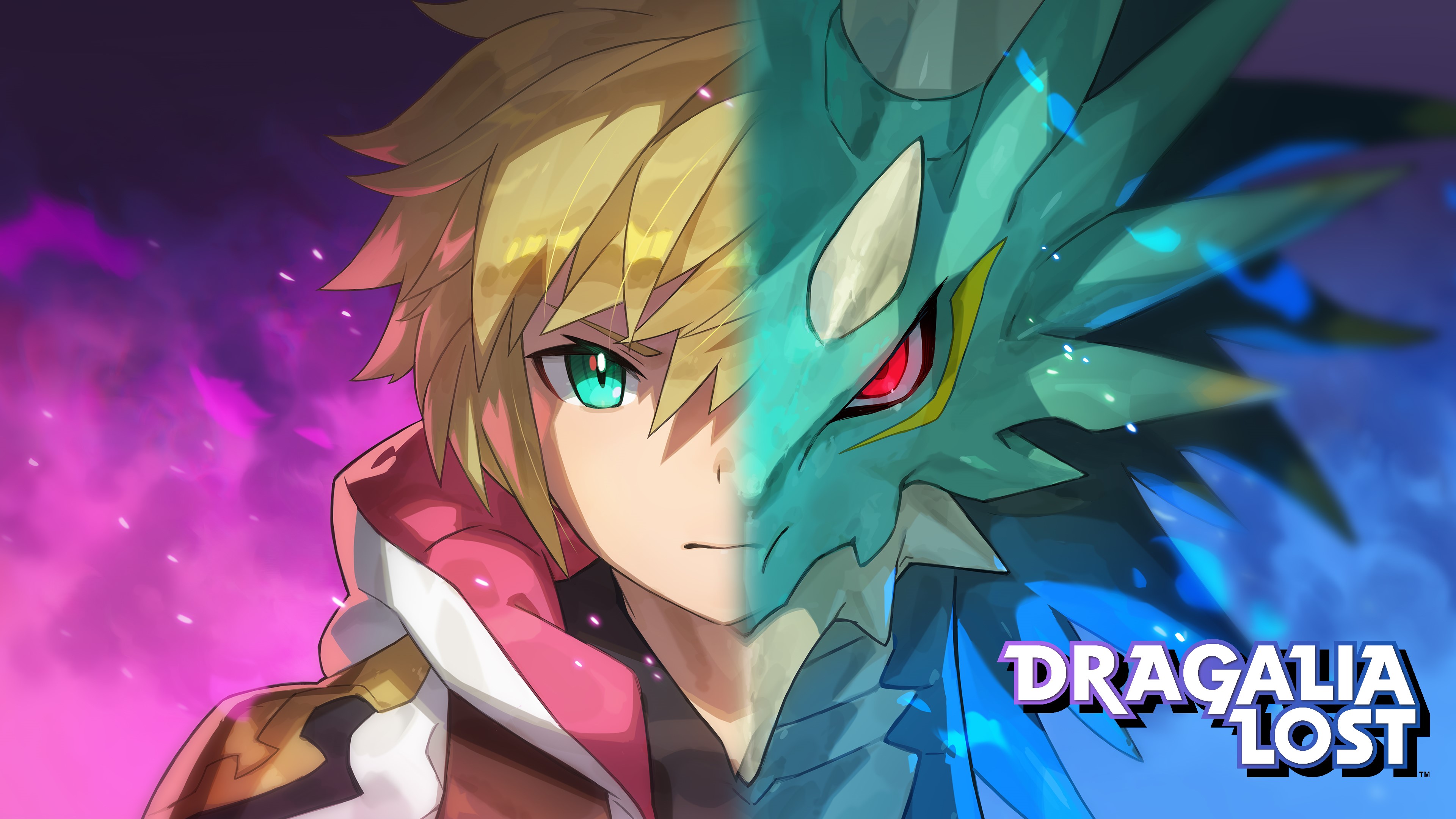 Dragalia Lost: Boy and Dragon Split Image HD Wallpaper