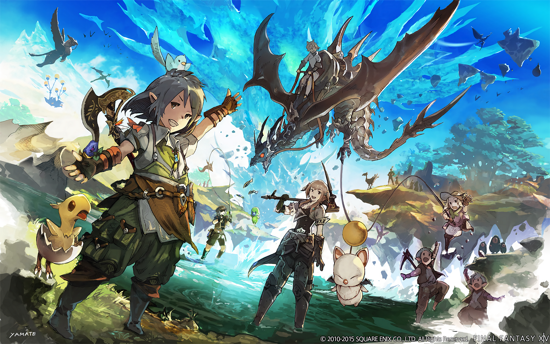 Final Fantasy XIV A Realm Reborn Artwork HD Wallpaper