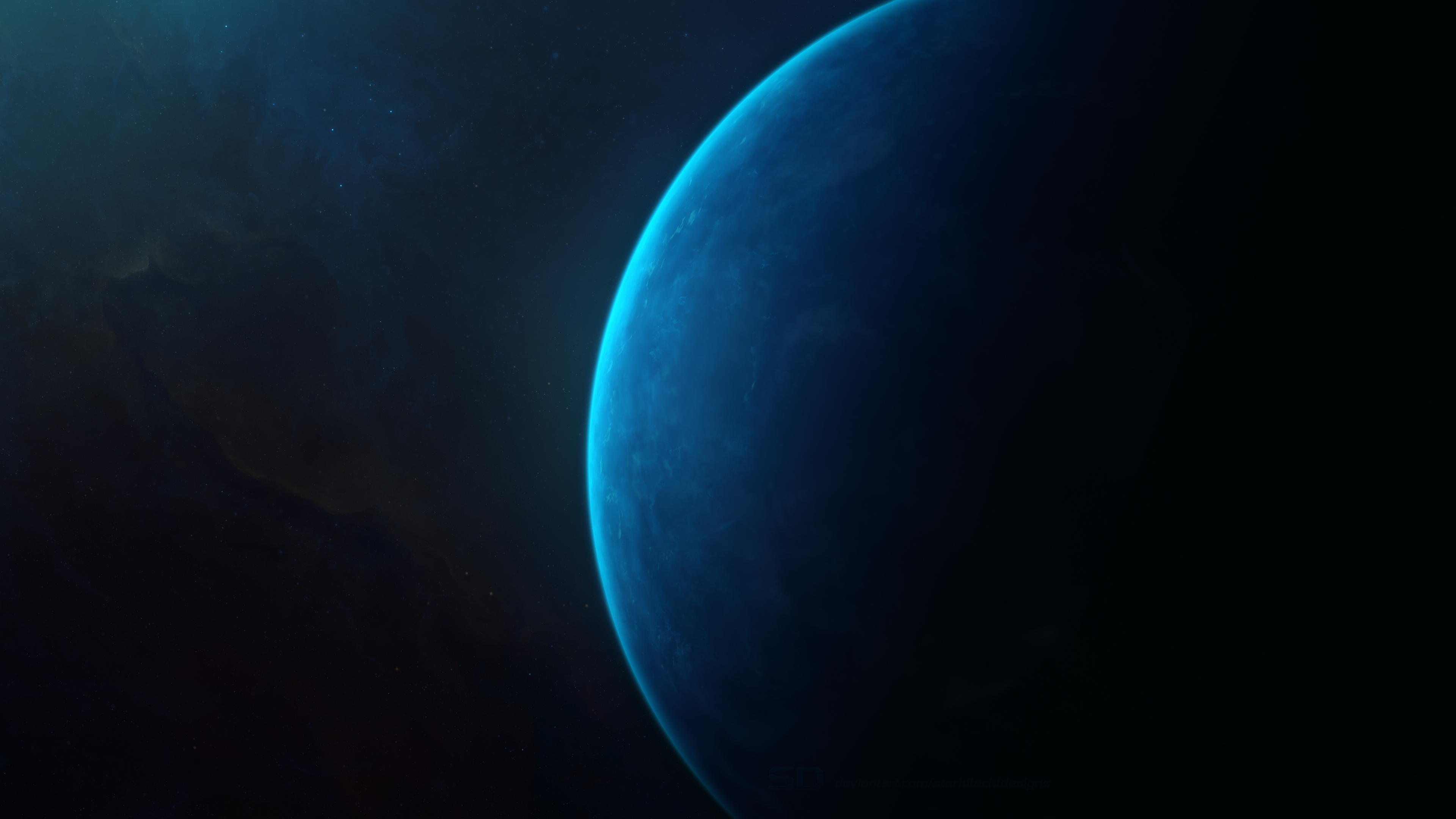 4K Space Art Planet HD Wallpaper
