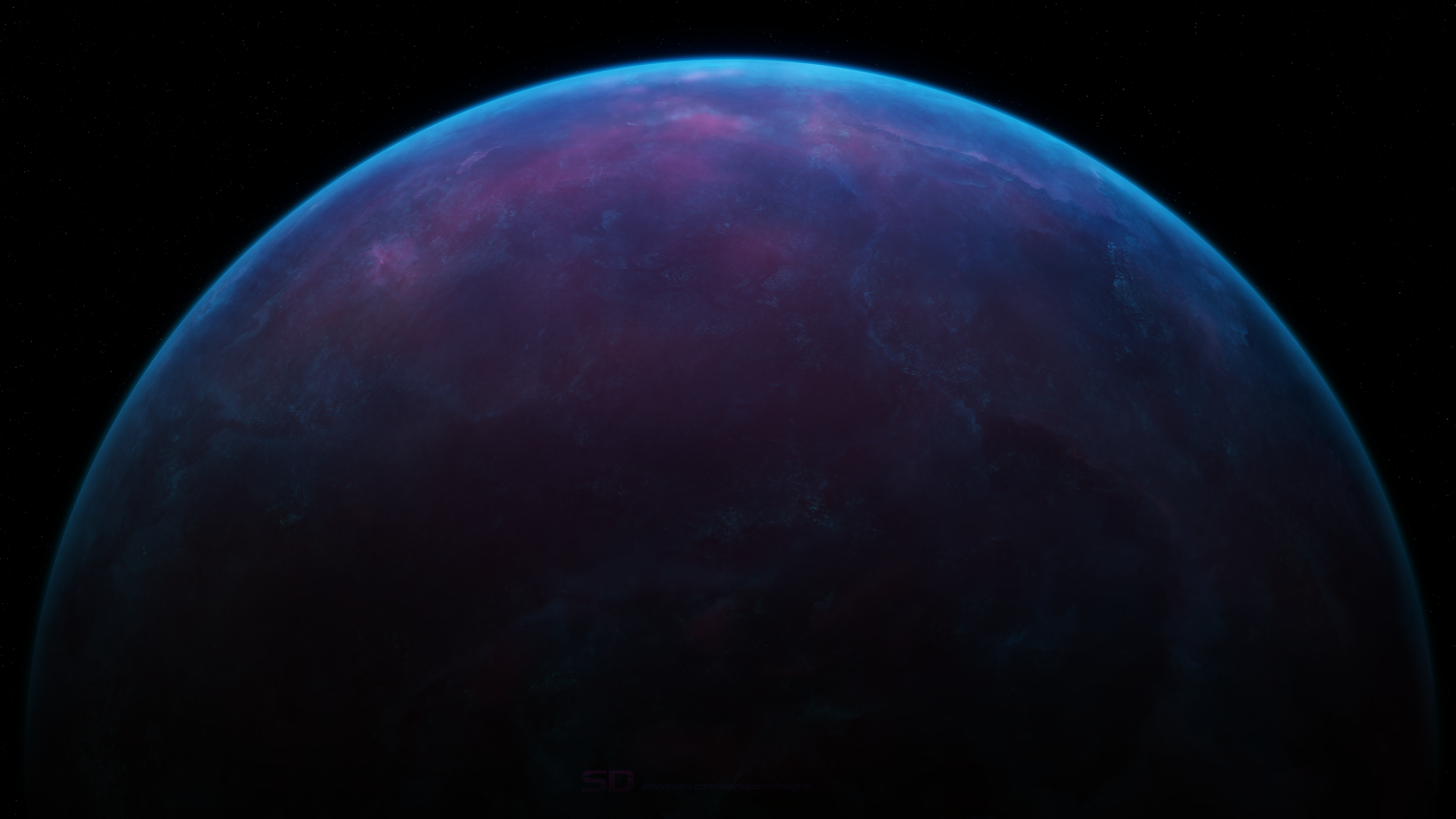 4K Space Art Planet by Starkiteckt HD Wallpaper