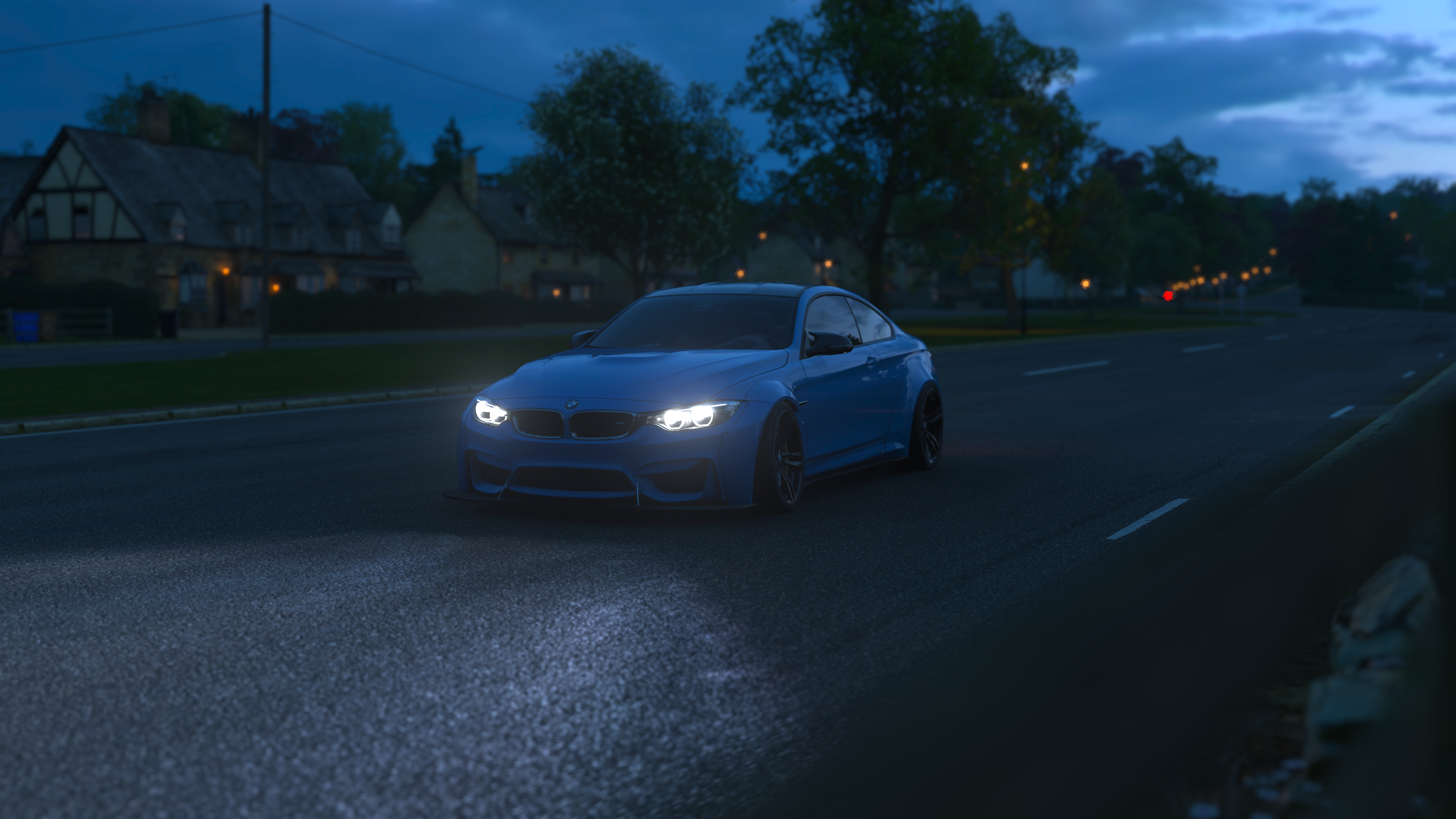 Blue BMW M4 Coupe in Forza Horizon 4 HD Wallpaper