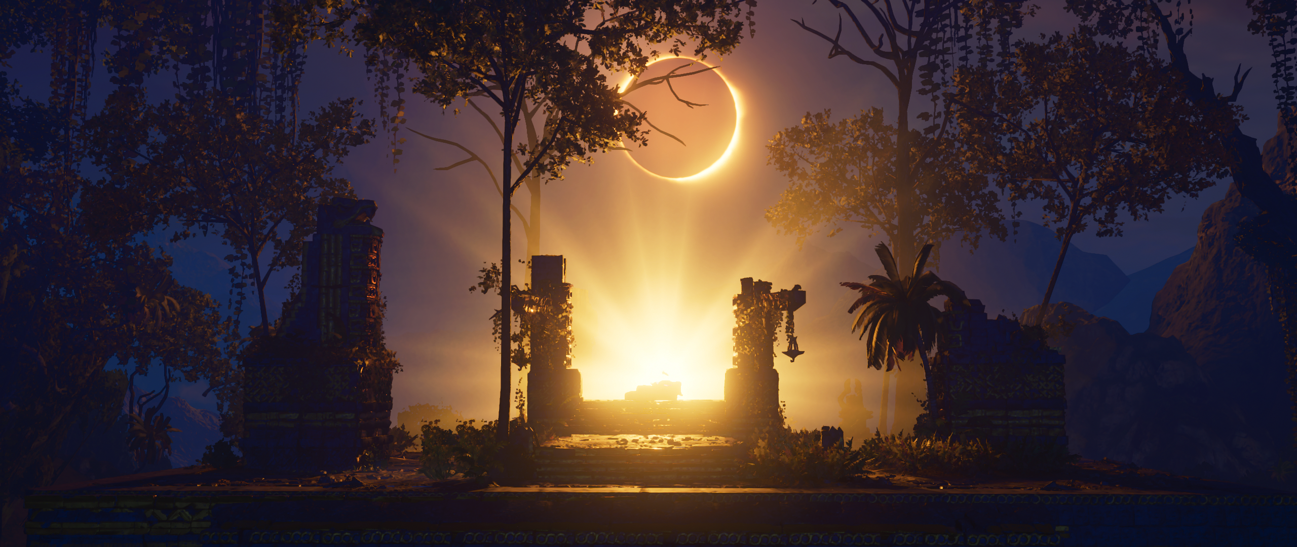 Shadow of the Tomb Raider screenshot with eclipse HD Wallpaper