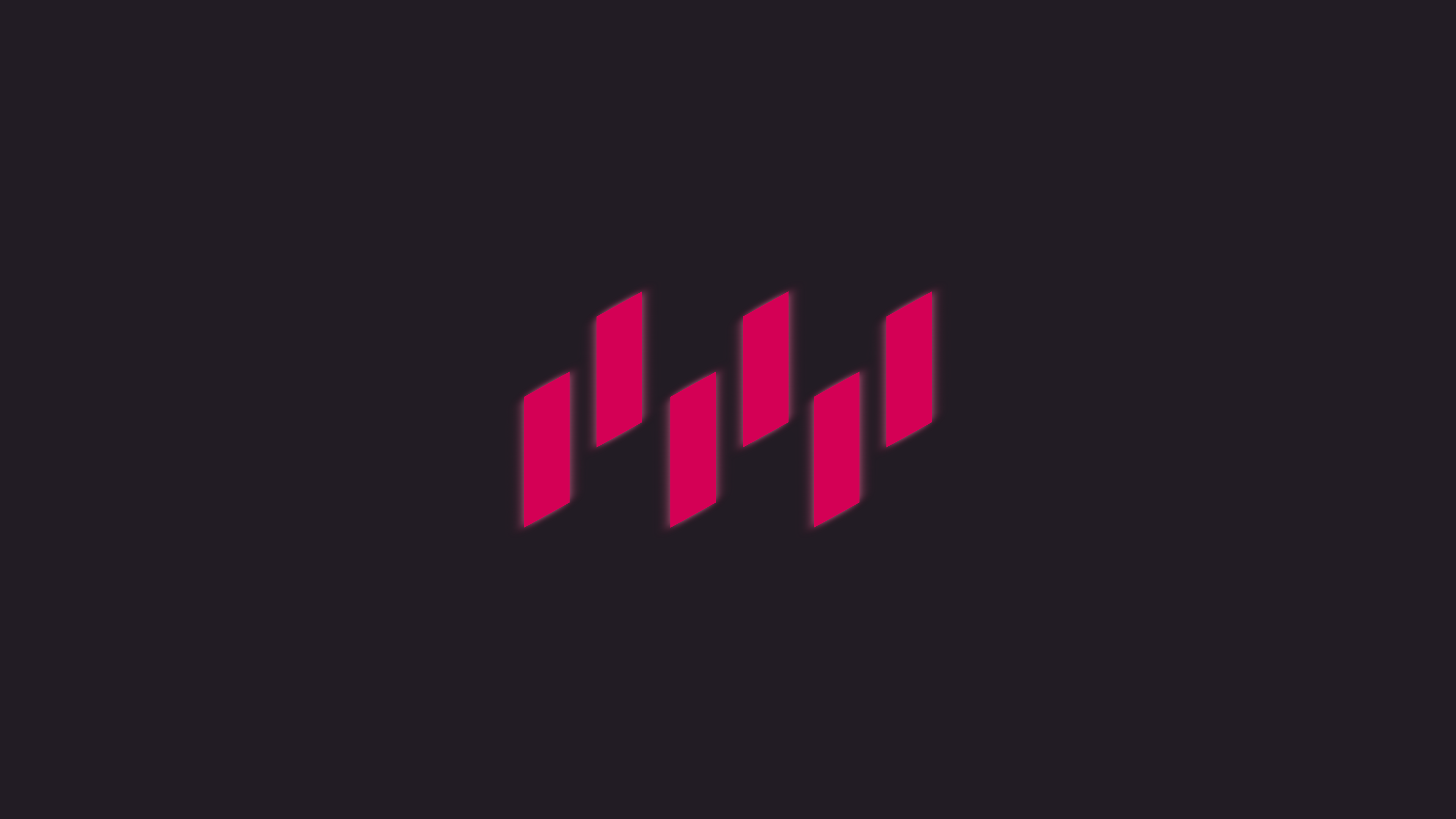 Minimalist abstract pink shapes on black background HD Wallpaper