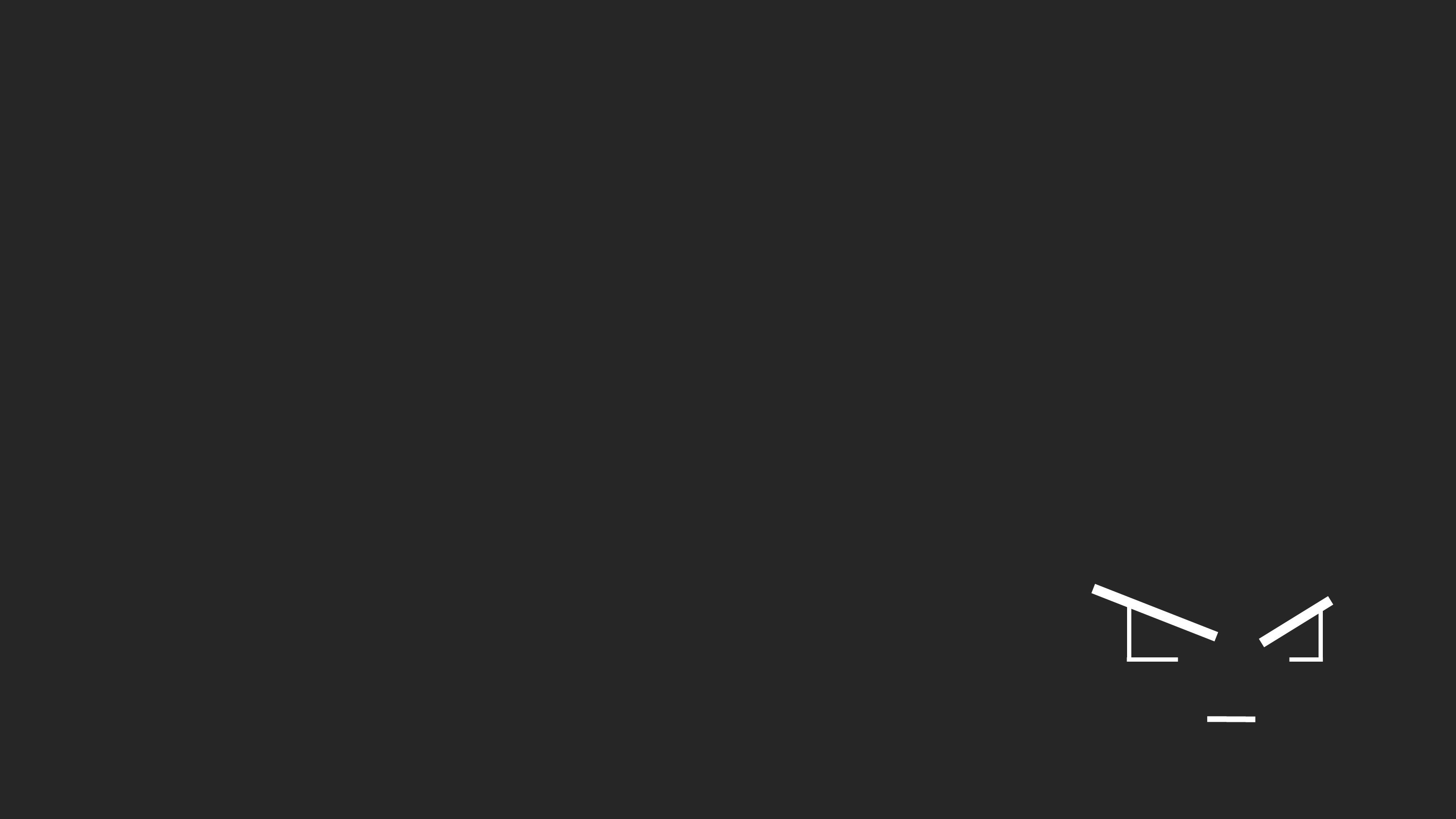 Minimalist angry face illustration HD Wallpaper