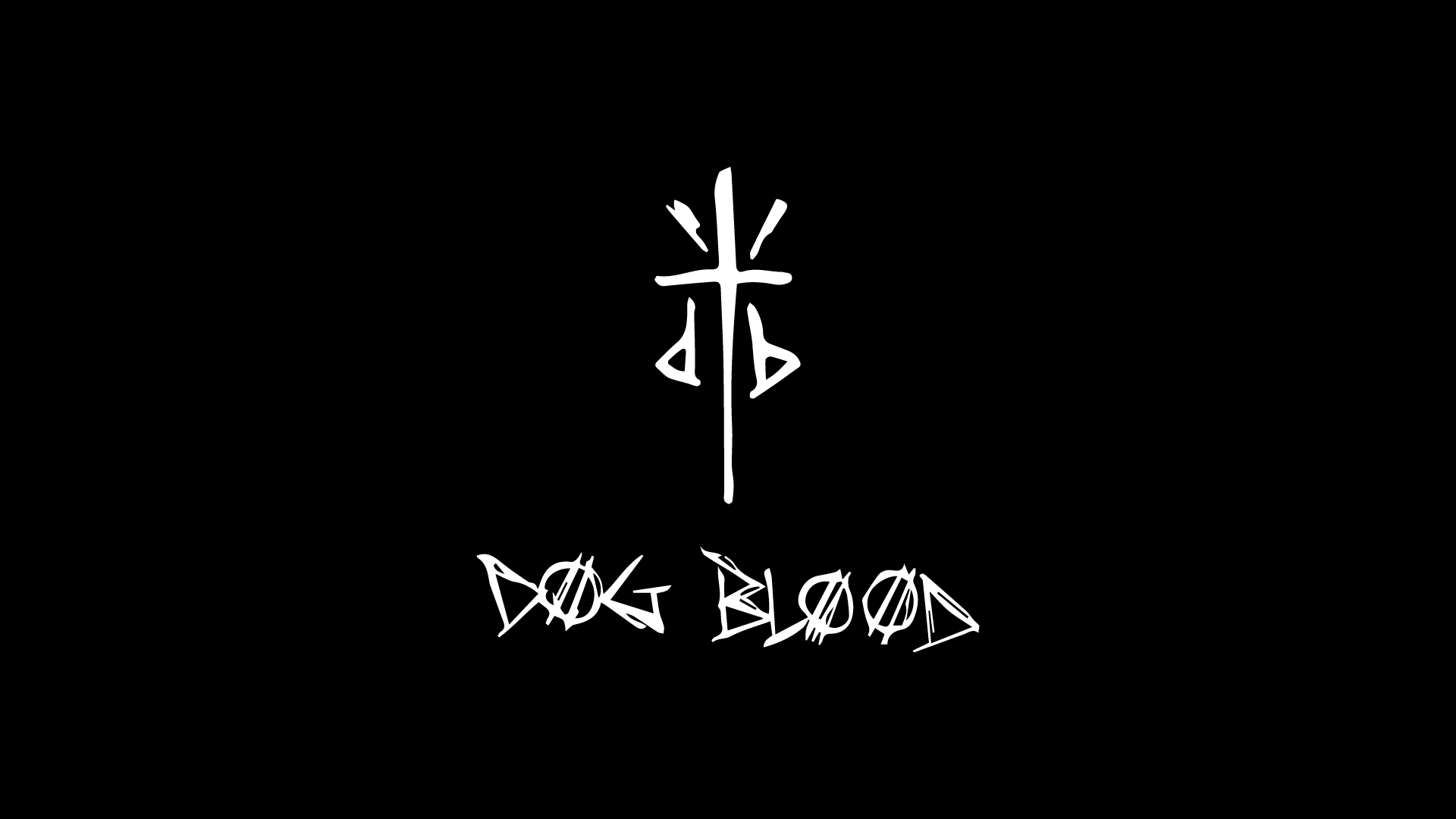Dog Blood logo with symbol HD Wallpaper