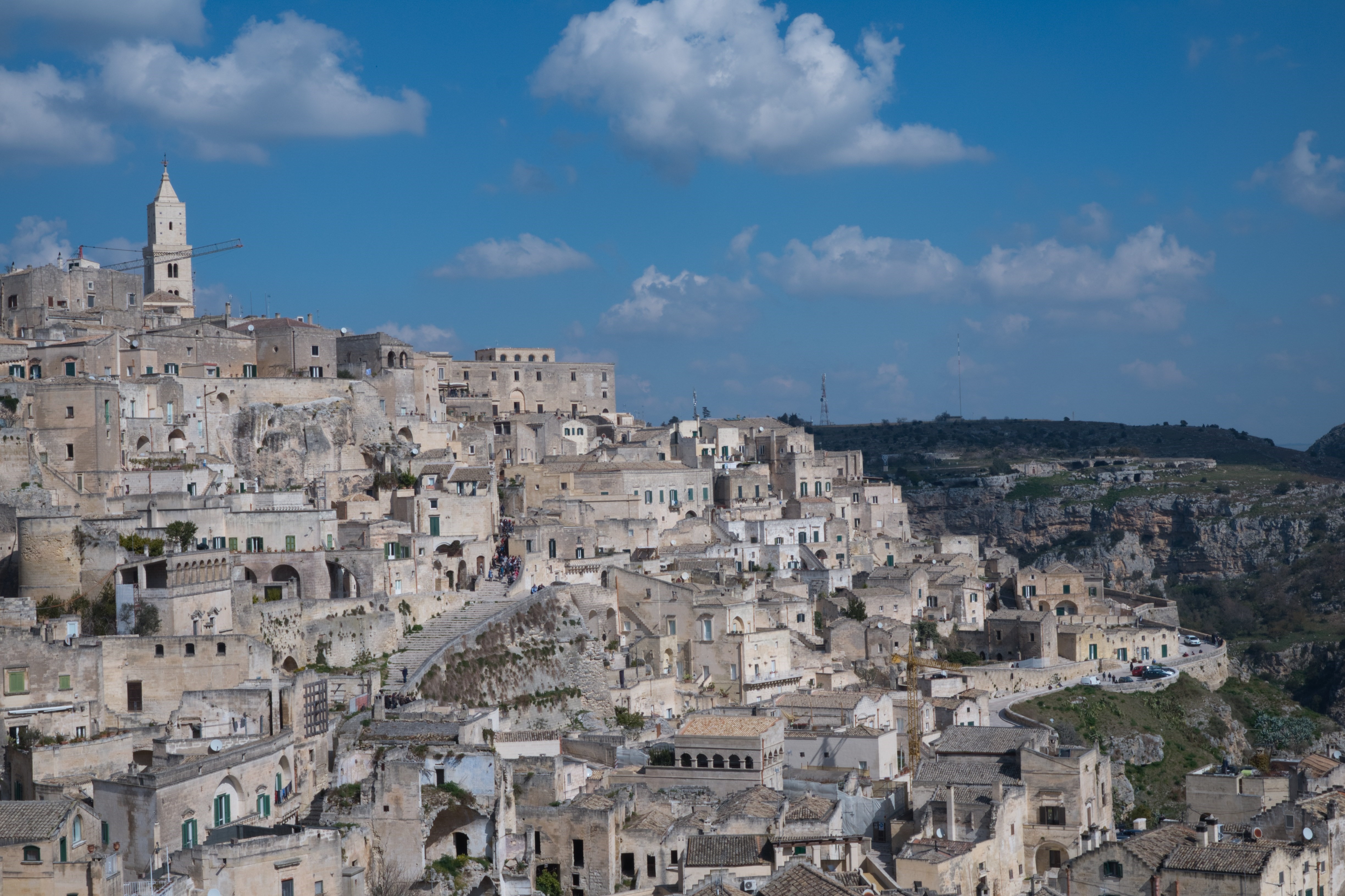 4K Matera city landscape in Italy HD Wallpaper