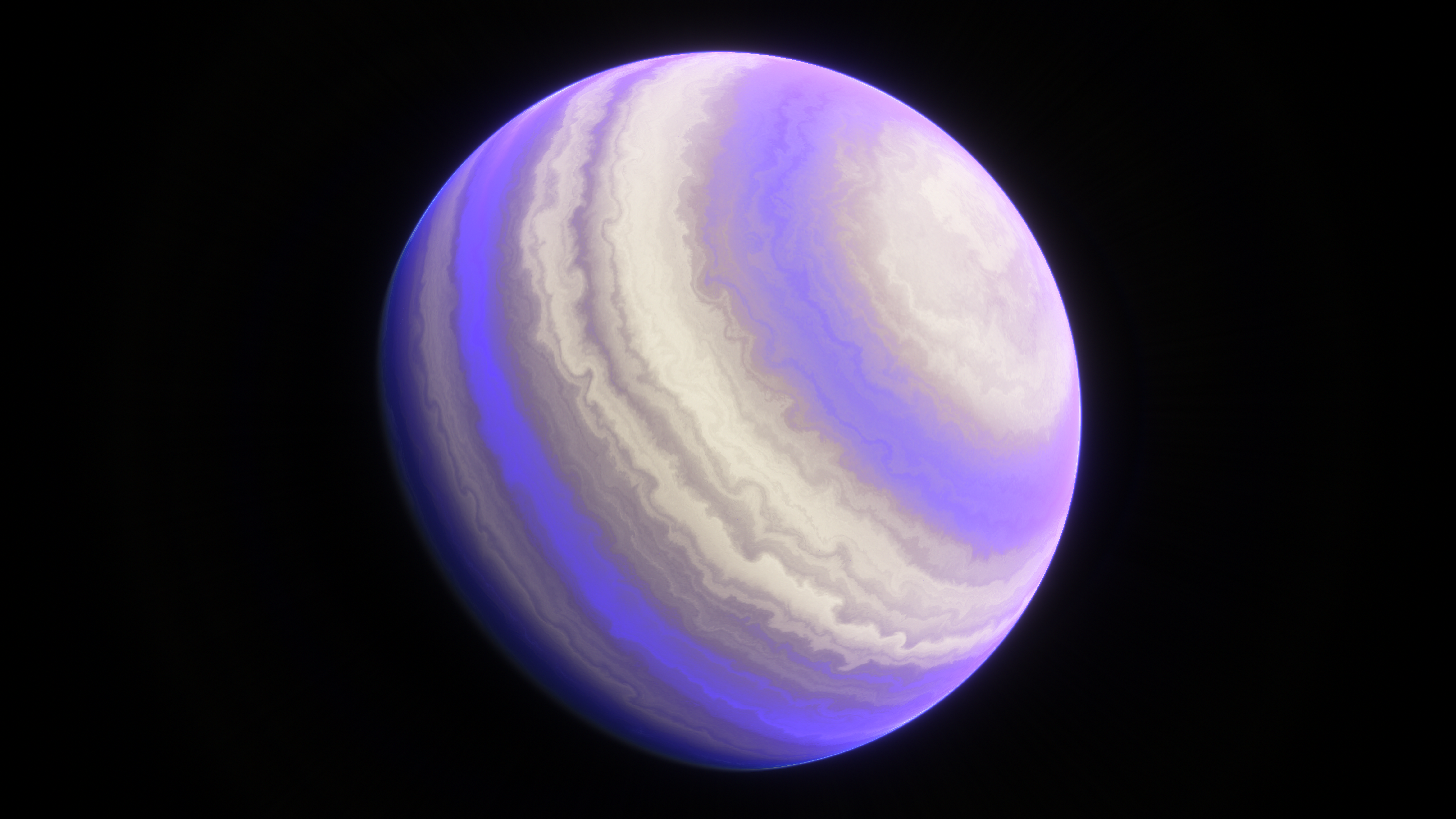 4K space art of a planet HD Wallpaper