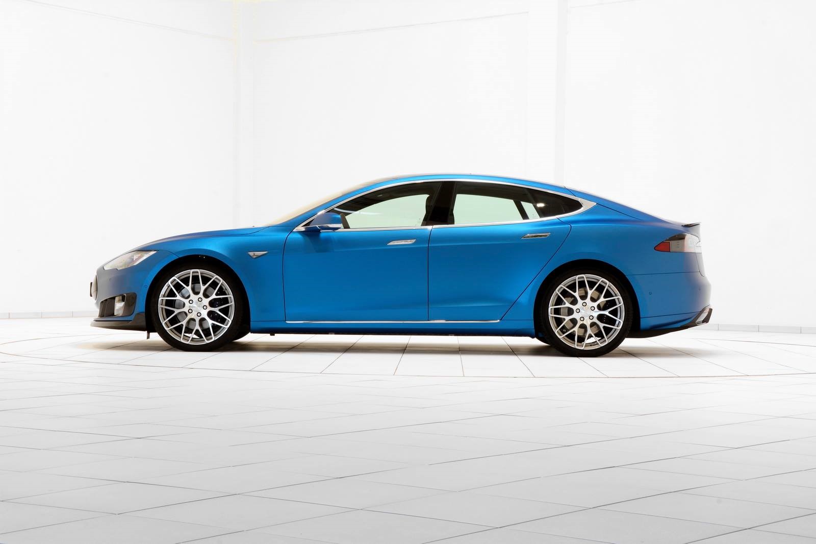 Blue Tesla Model S car HD Wallpaper