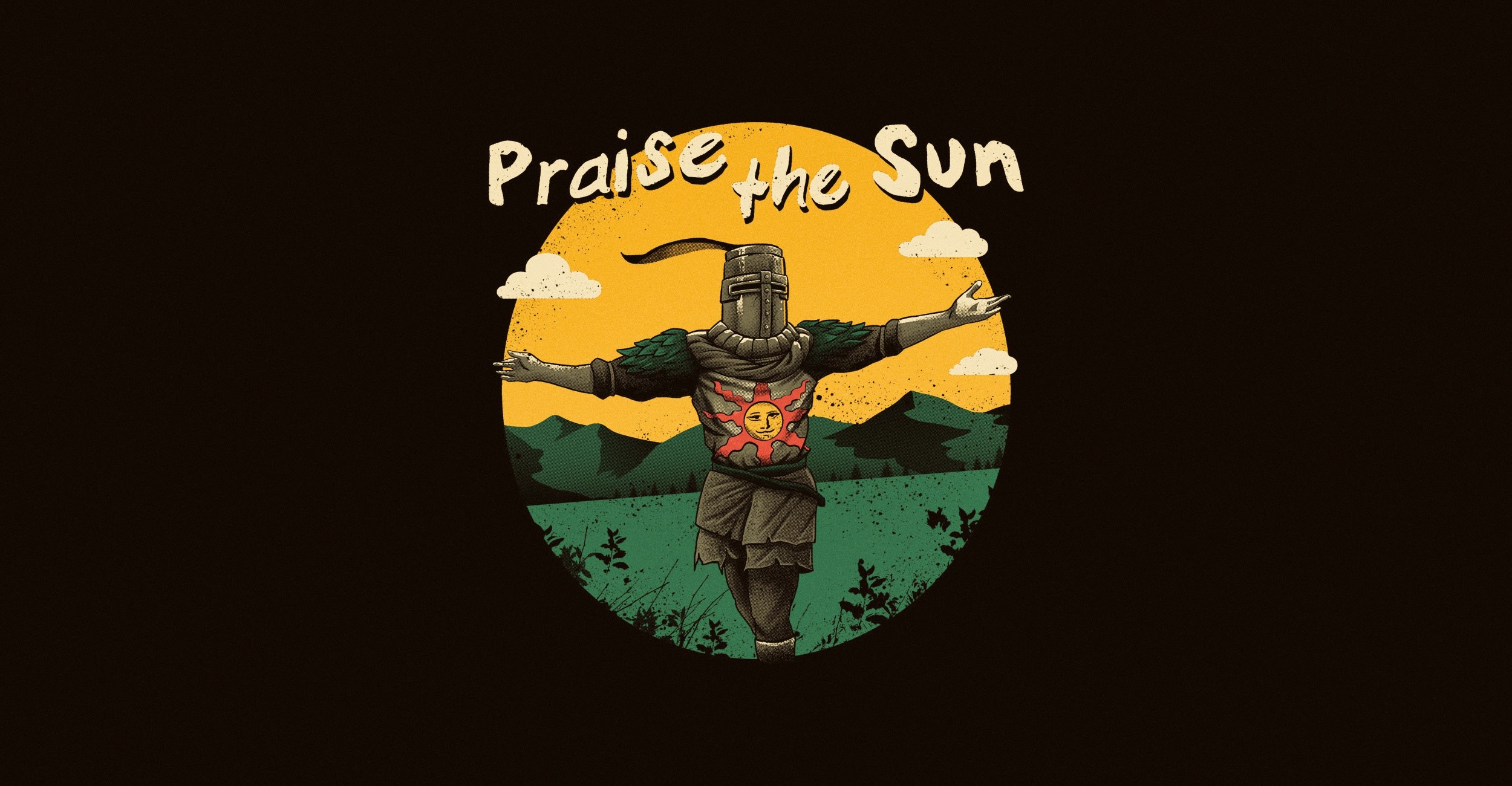 Knight from Dark Souls praising the sun HD Wallpaper