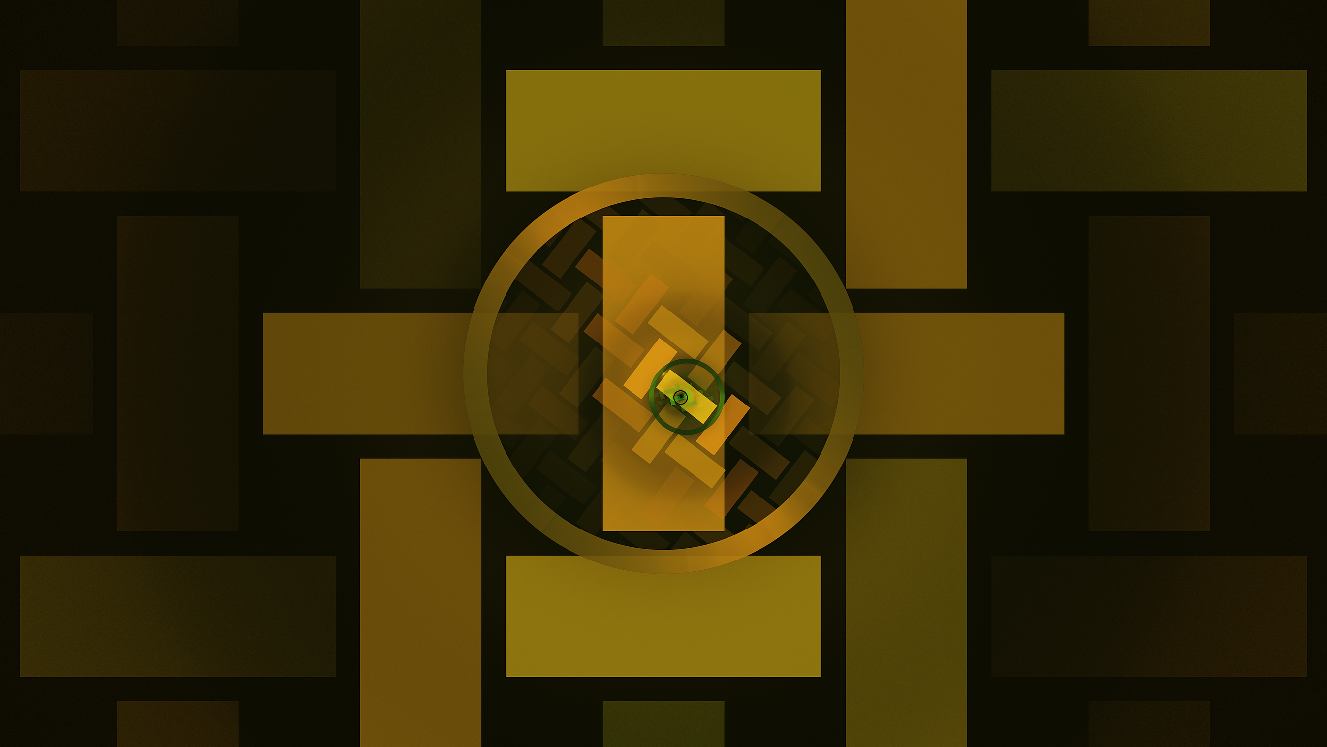 Abstract geometric pattern with golden rectangles and circle HD Wallpaper