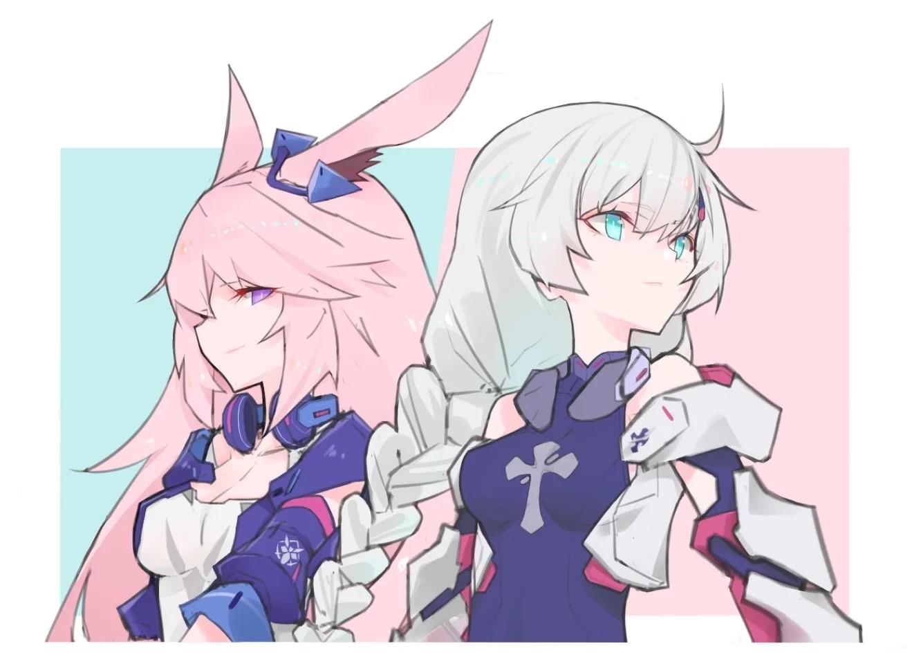 Kallen Kaslana and Kiana from Honkai Impact 3rd HD Wallpaper
