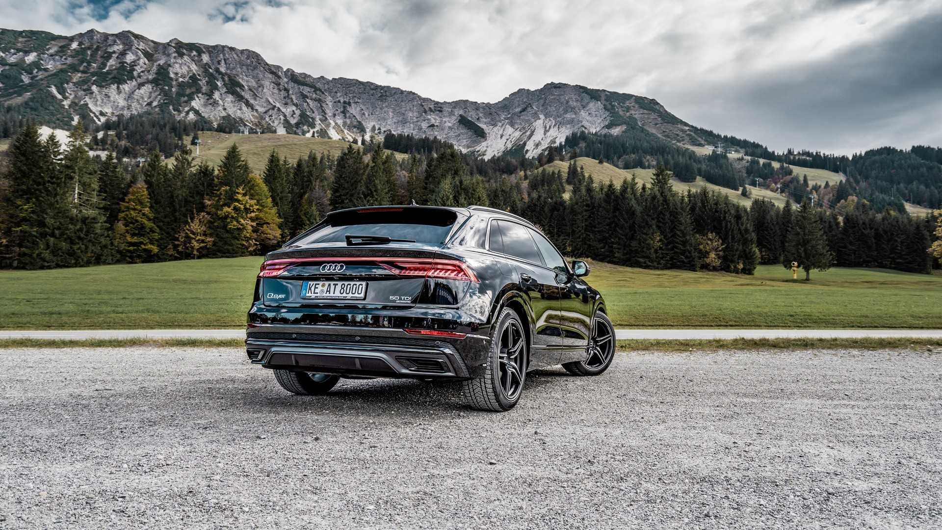 Black Audi Q8 ABT 2019 in the Alps HD Wallpaper