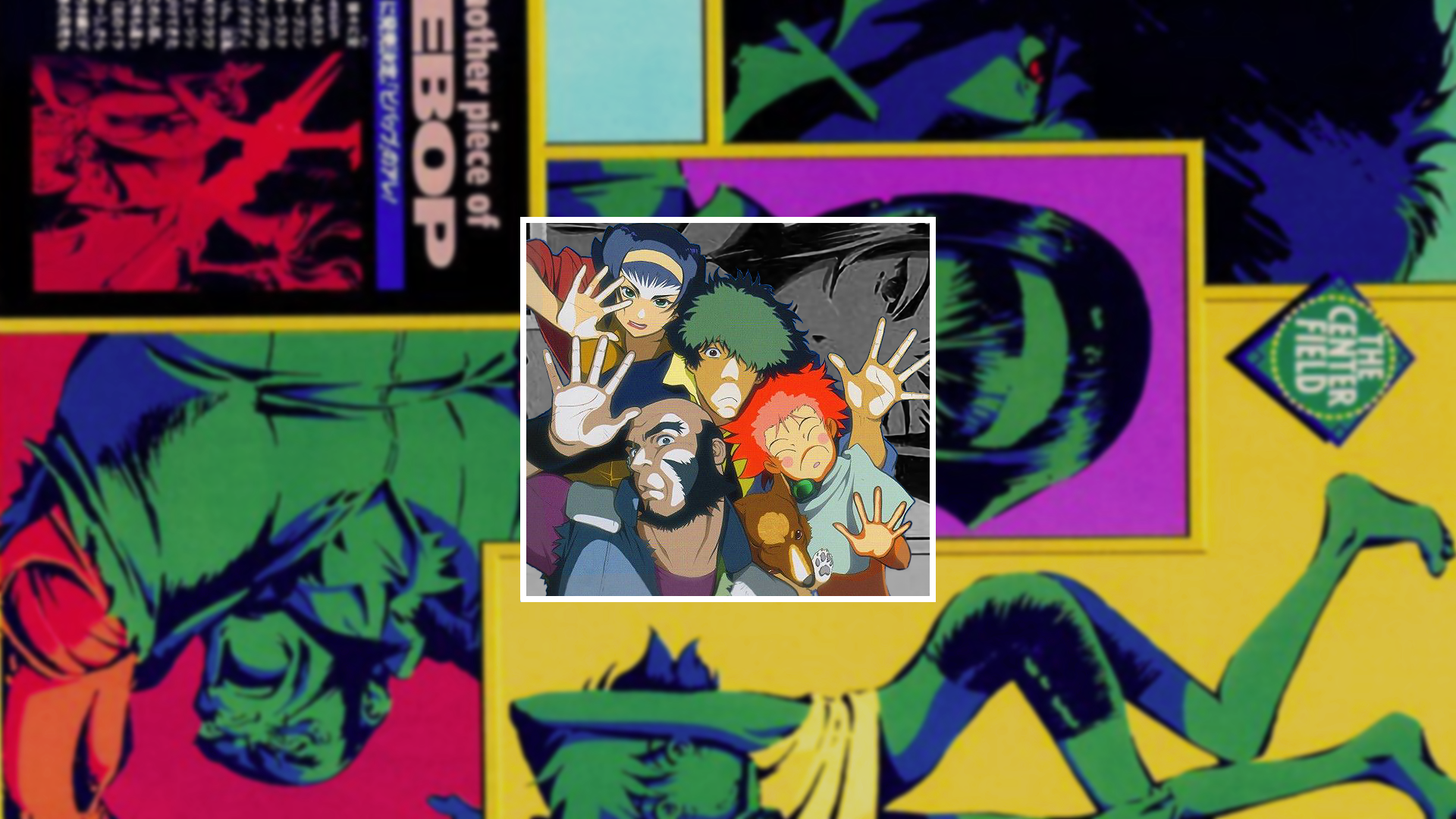 Cowboy Bebop characters in a collage HD Wallpaper
