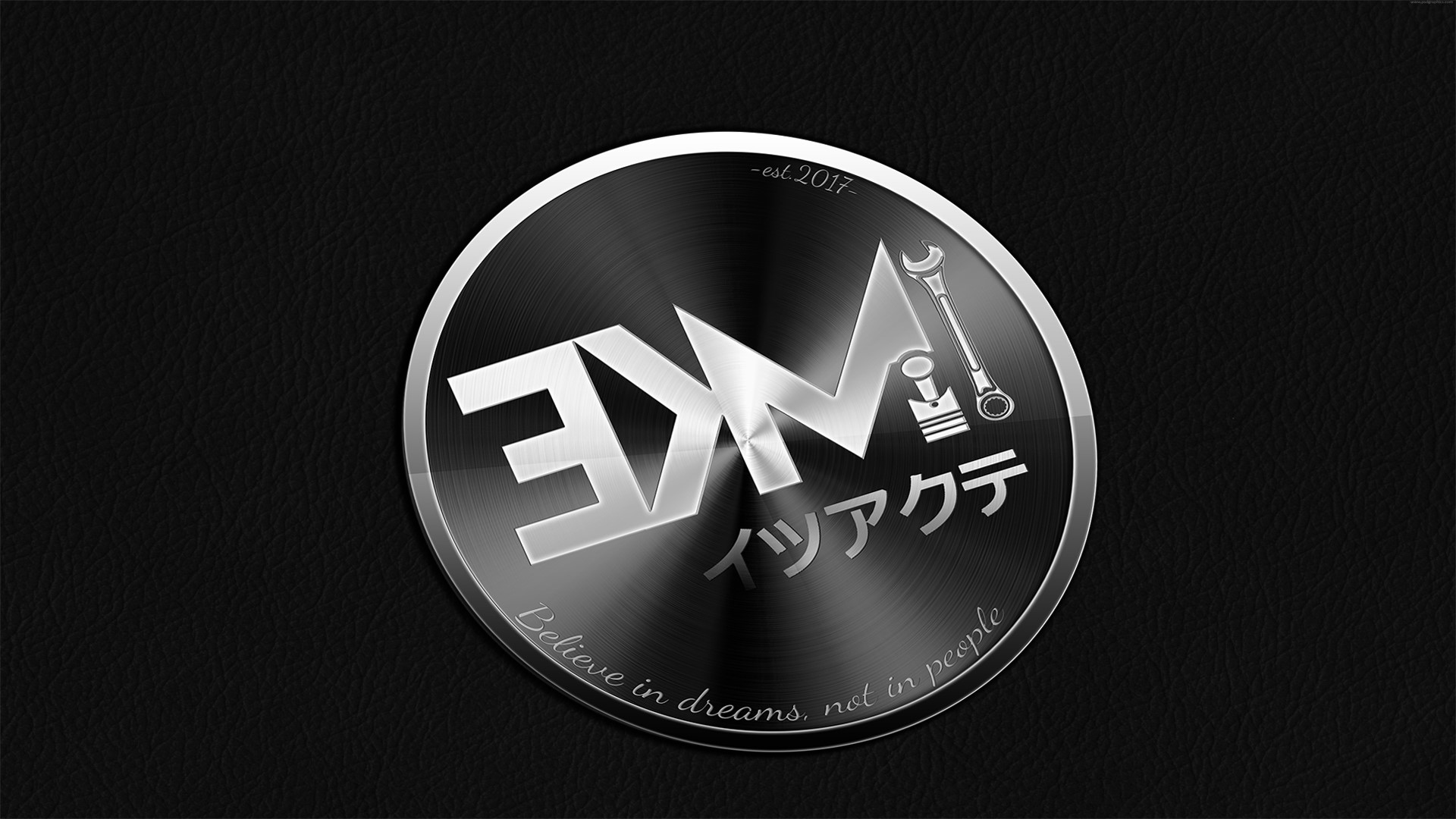 JDM tuning logo with Japanese text and slogan HD Wallpaper