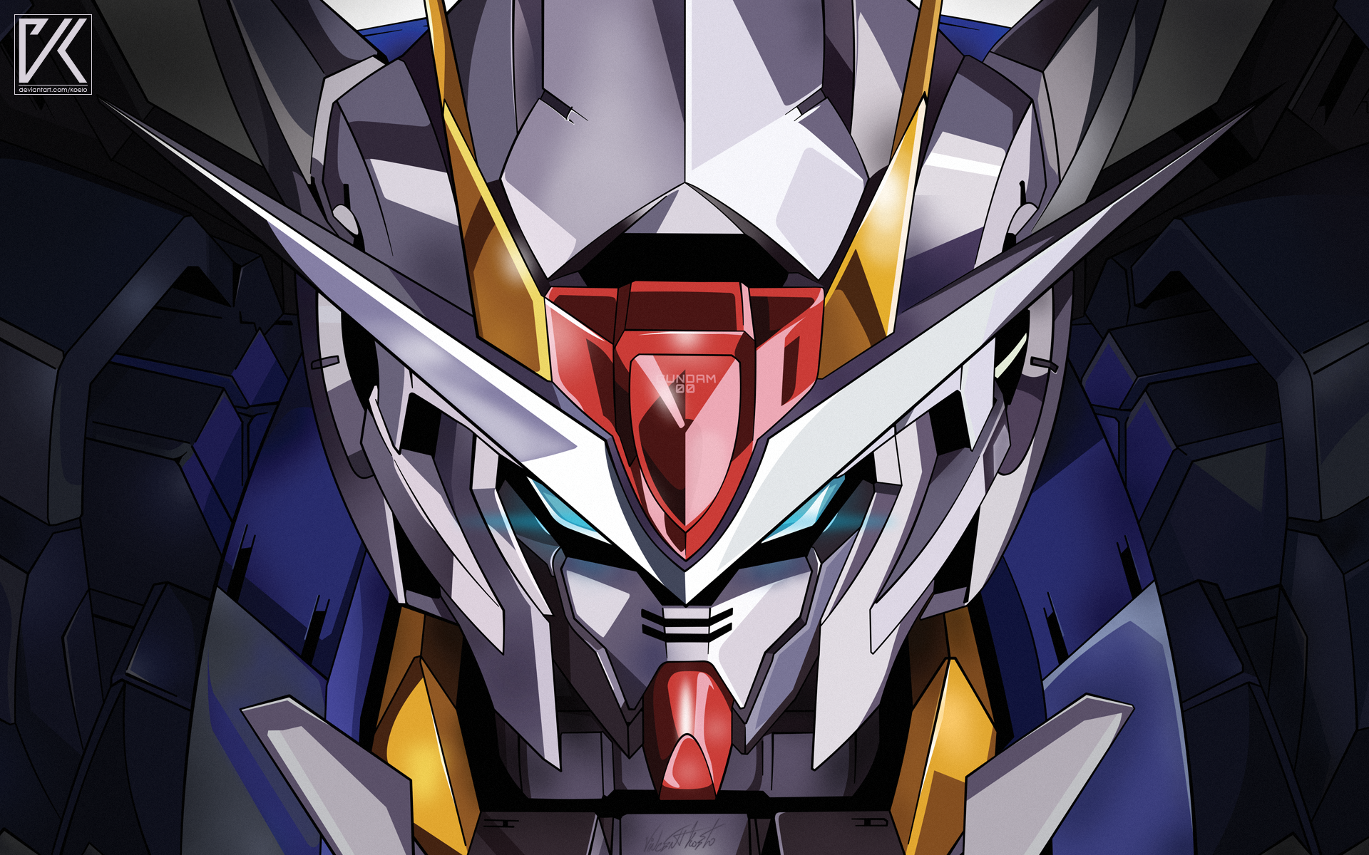 Gundam Exia from Mobile Suit Gundam 00 HD Wallpaper