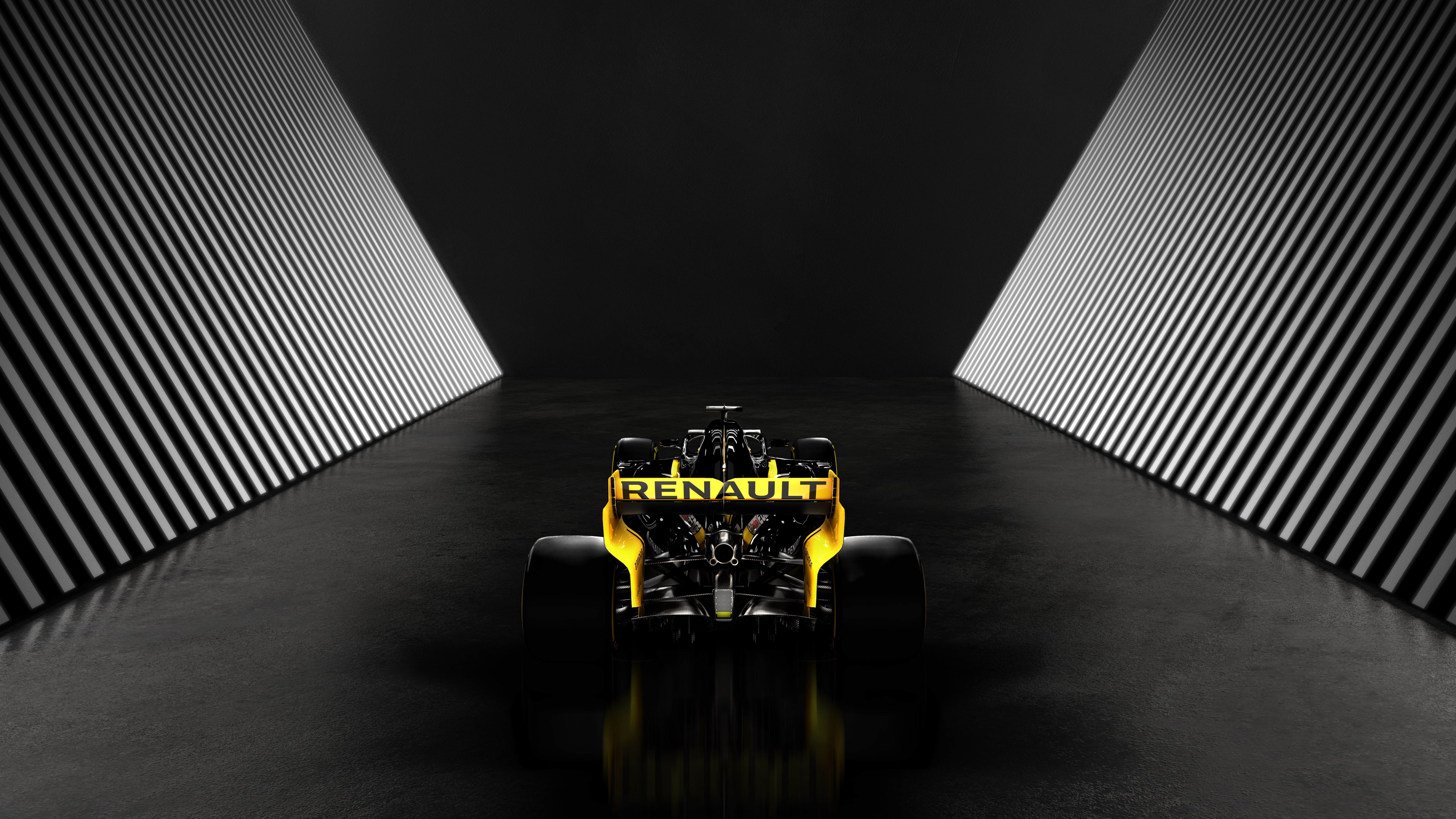 Renault R.S.19 Formula 1 car rear view HD Wallpaper