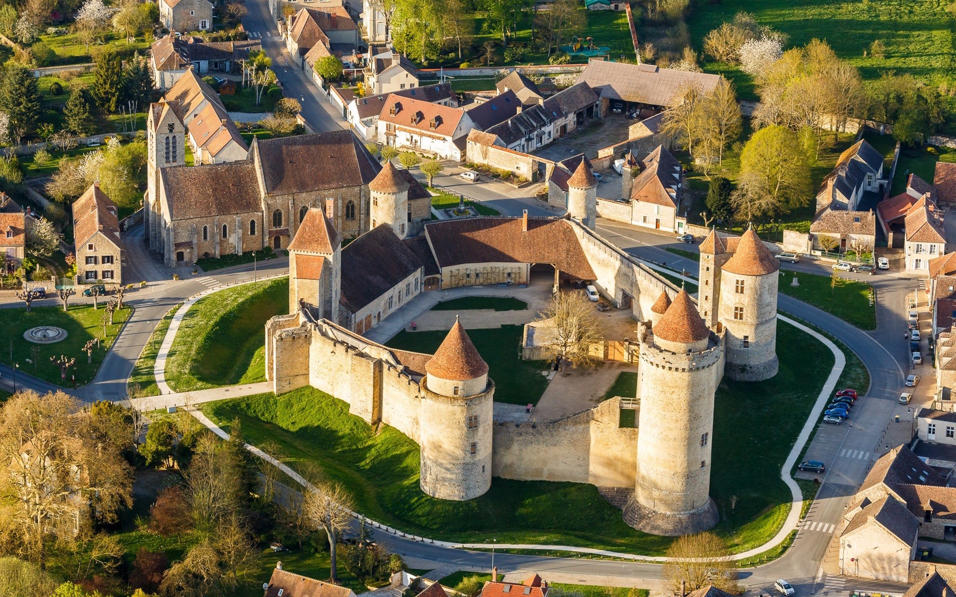 Château de Commarque, France HD Wallpaper