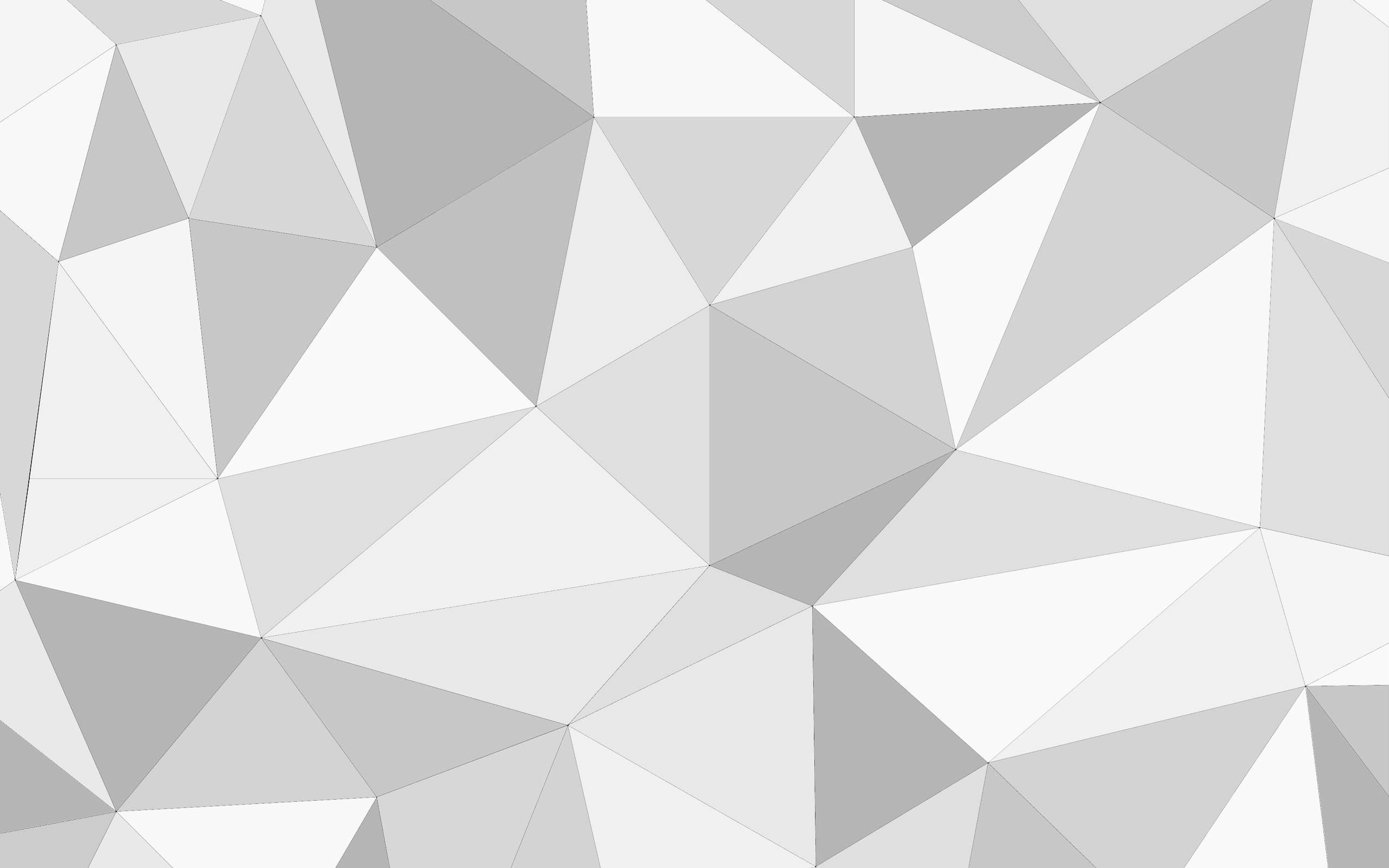 Abstract monochrome geometric low-poly pattern HD Wallpaper