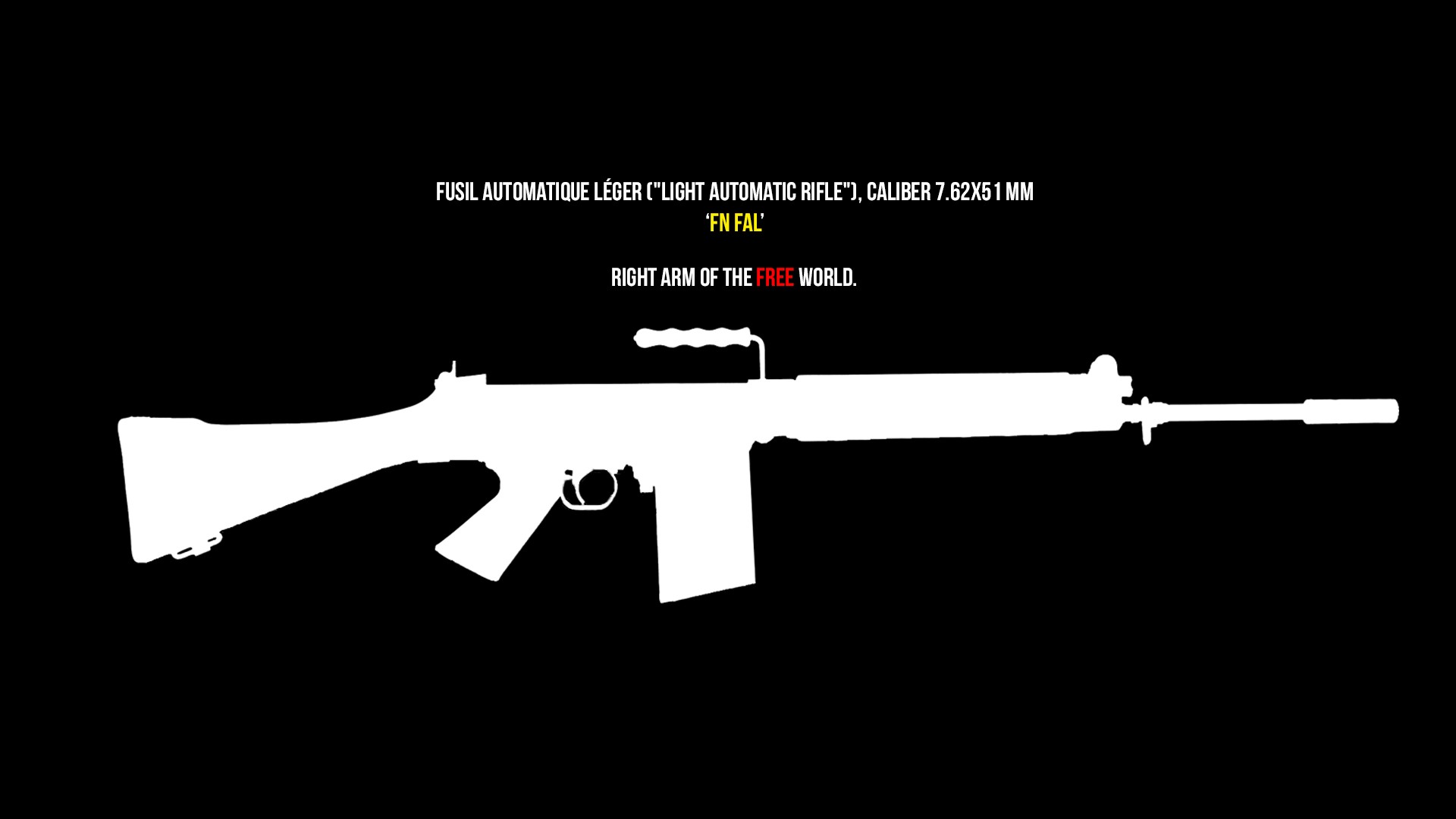 FN FAL Light Automatic Rifle HD Wallpaper