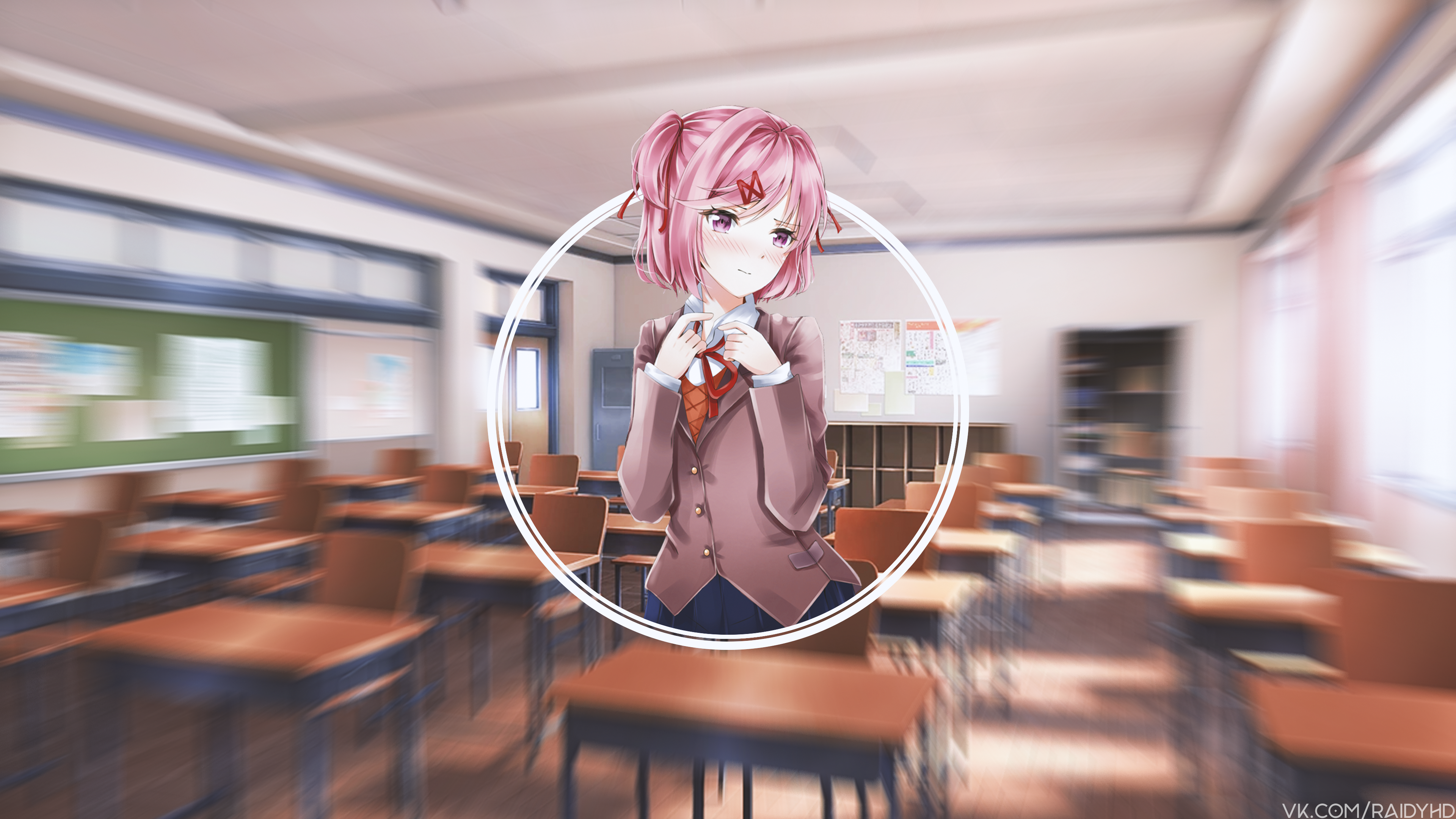 4K Natsuki from Doki Doki Literature Club HD Wallpaper