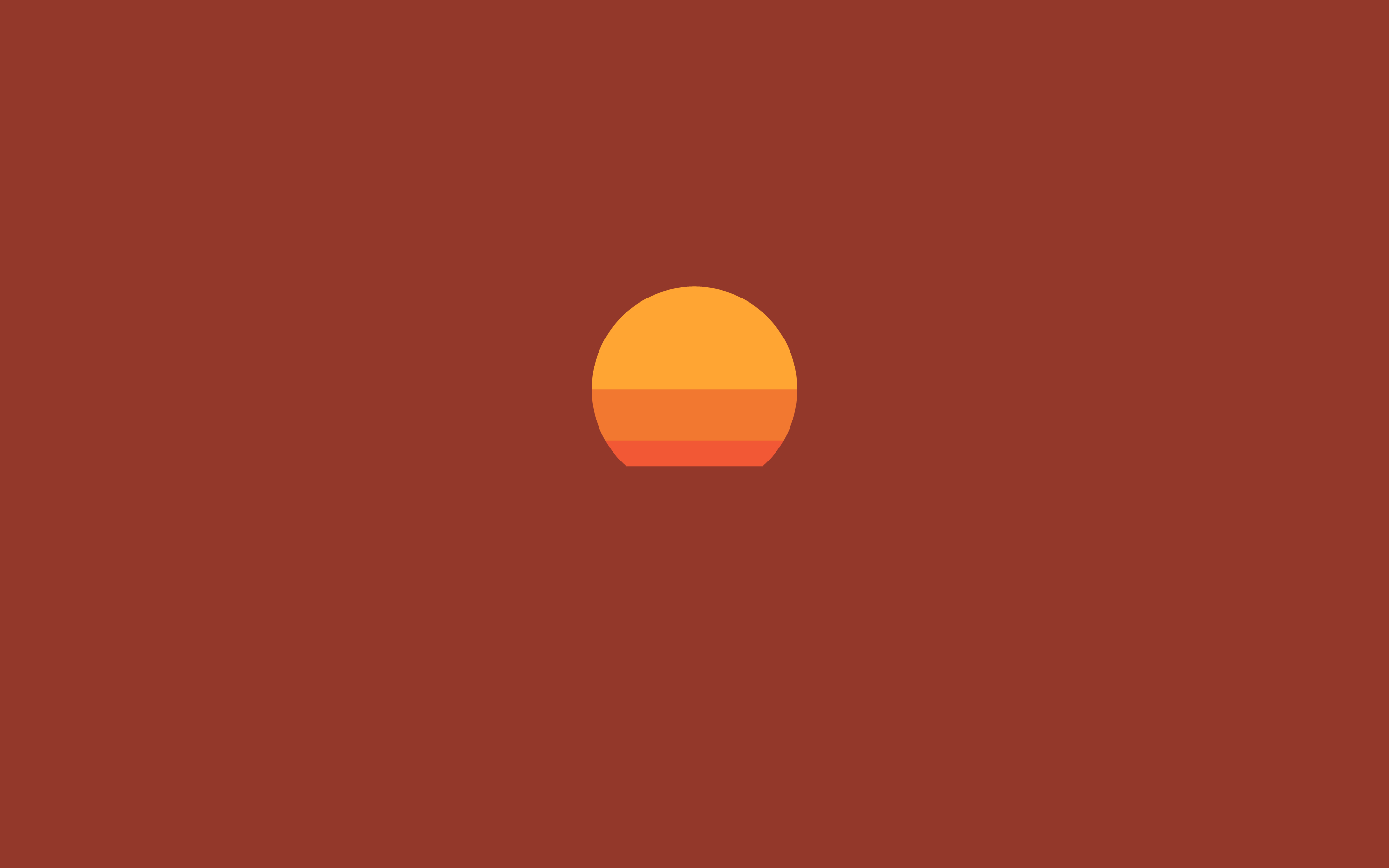 Minimalist sunset artwork HD Wallpaper