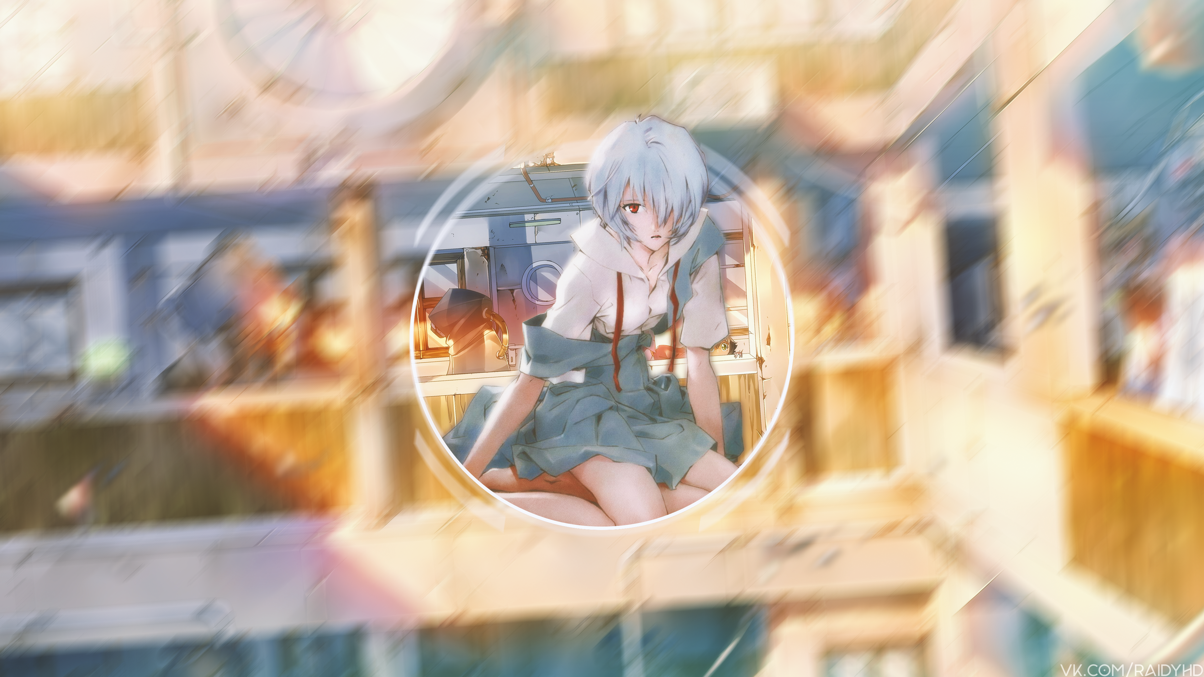 4K Ayanami Rei from Neon Genesis Evangelion HD Wallpaper
