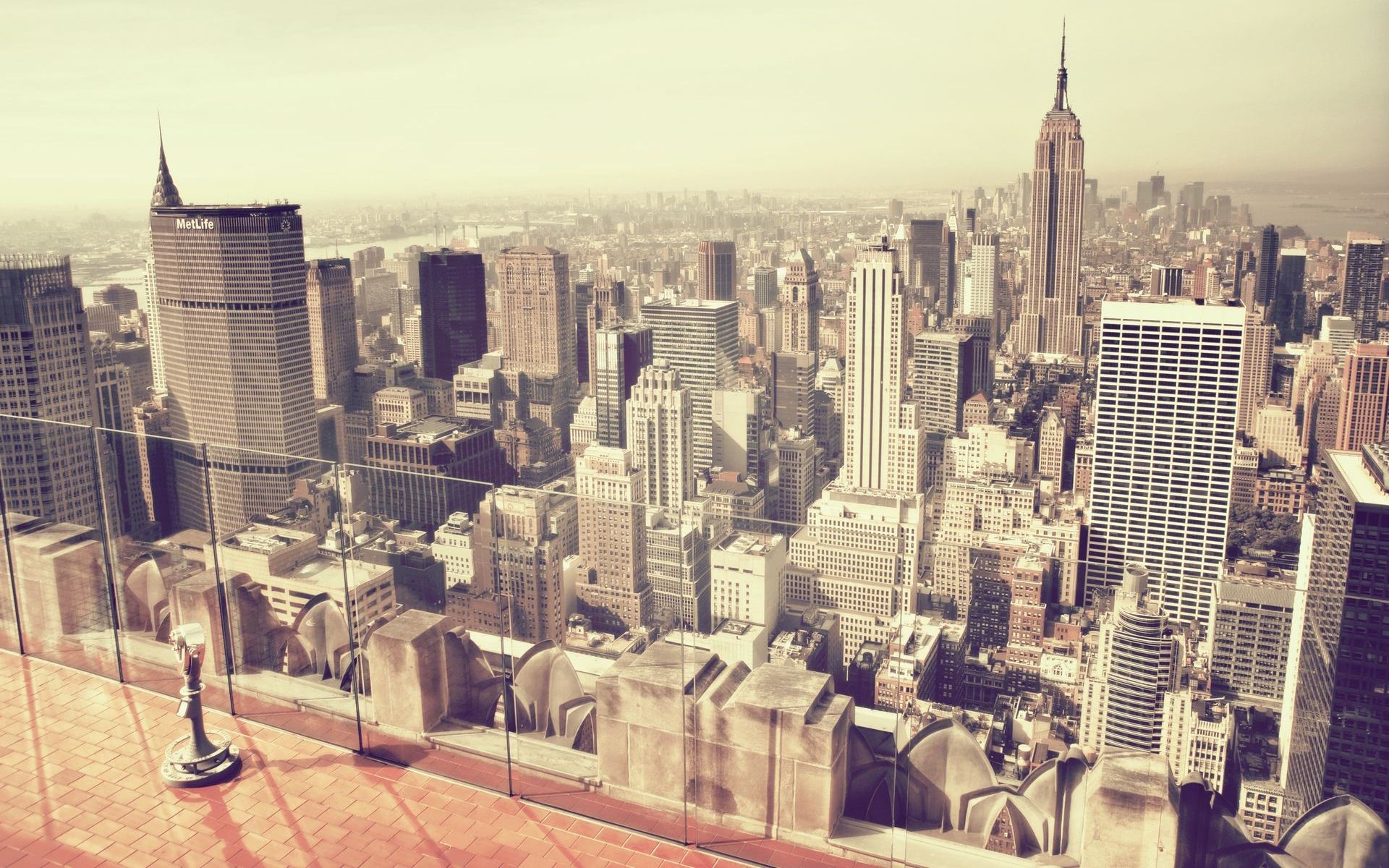 New York City Skyline with Empire State Building HD Wallpaper