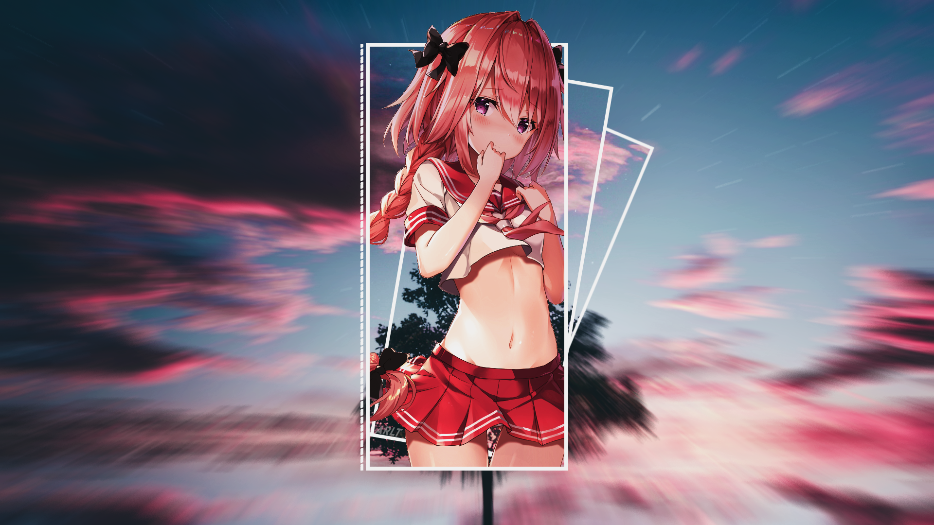 Astolfo from Fate/Apocrypha in a school uniform HD Wallpaper