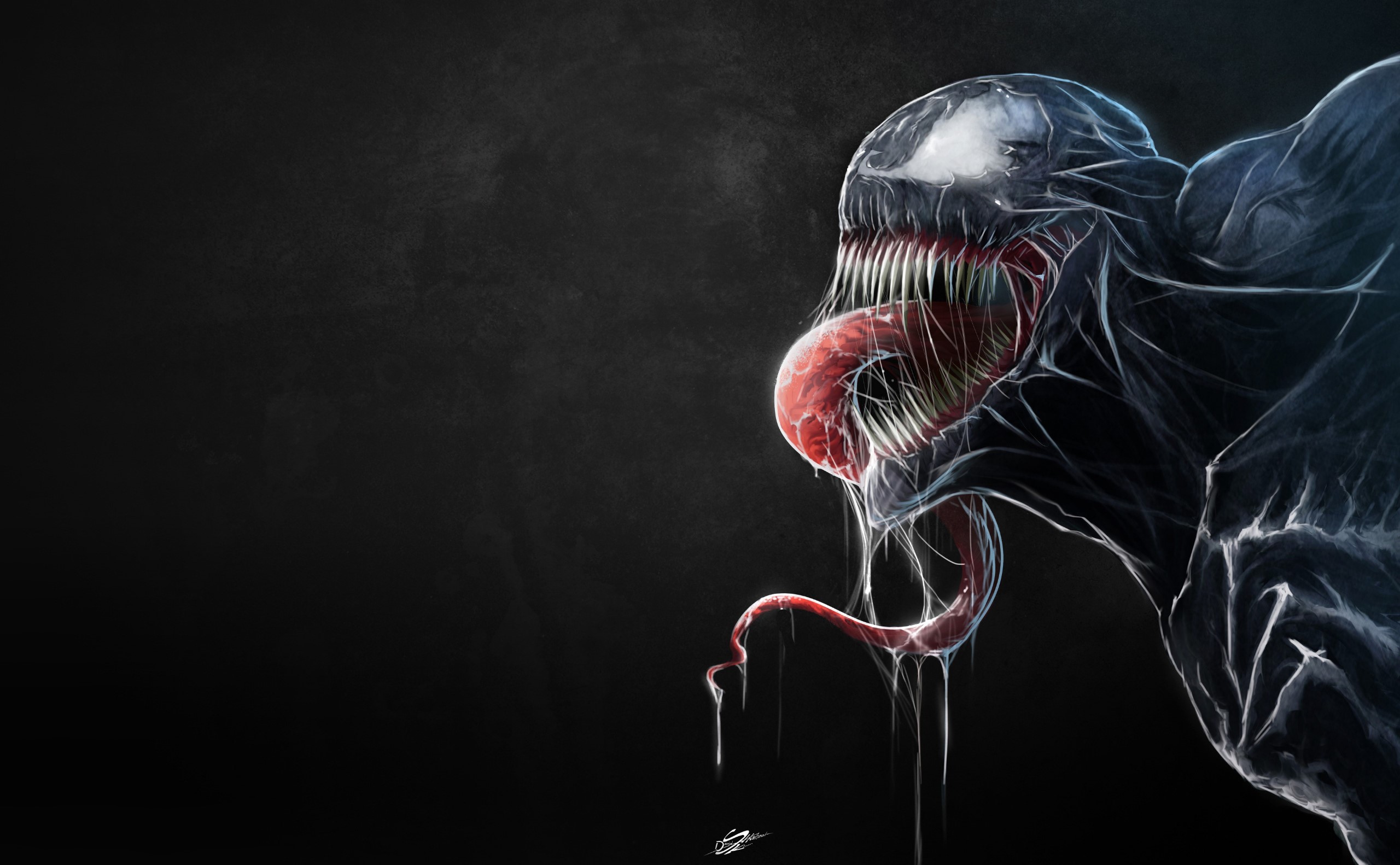 Venom creature artwork HD Wallpaper