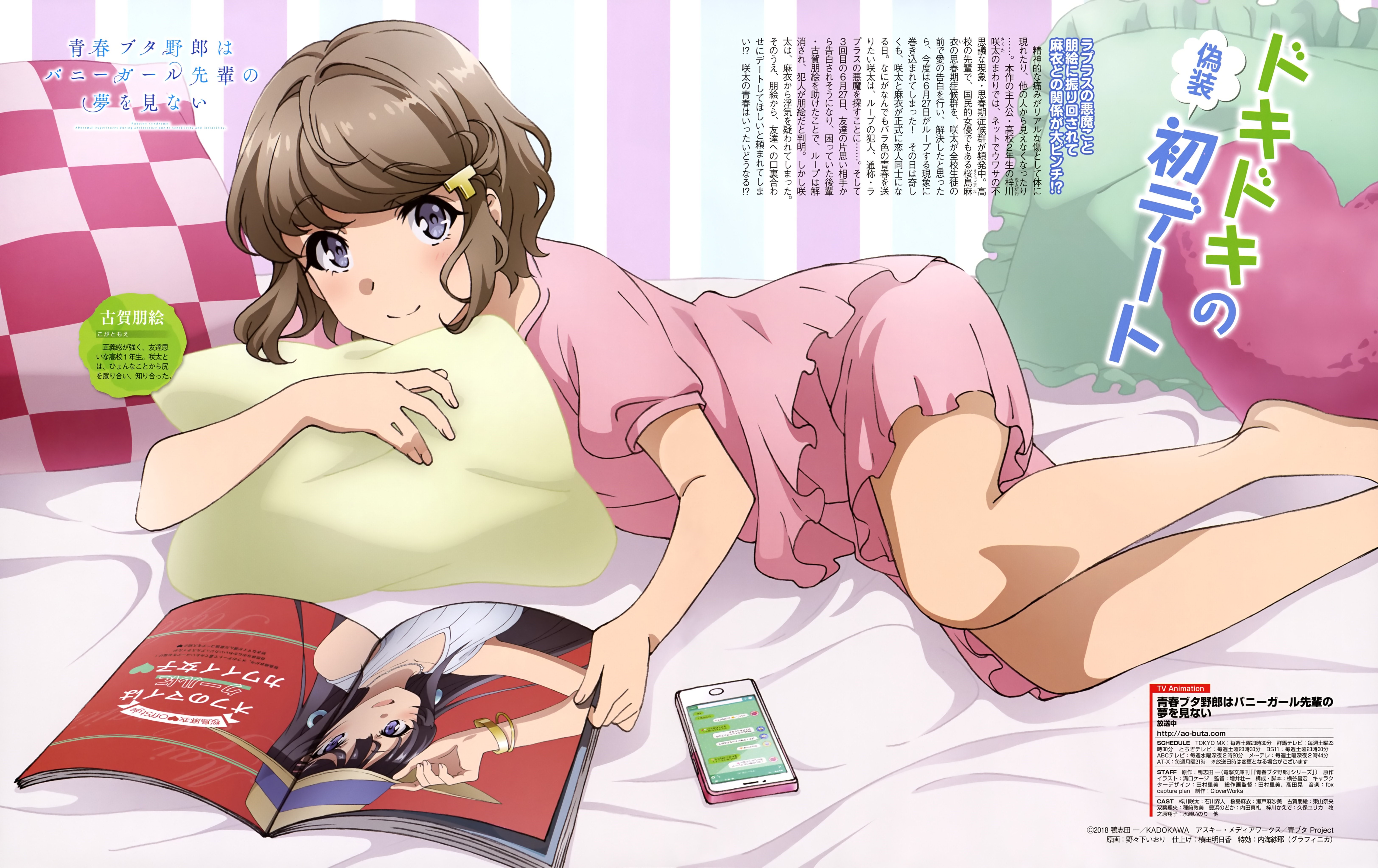 4K Koga Tomoe from Seishun Buta Yarō wa Bunny Girl-senpai no Yume wo Minai HD Wallpaper
