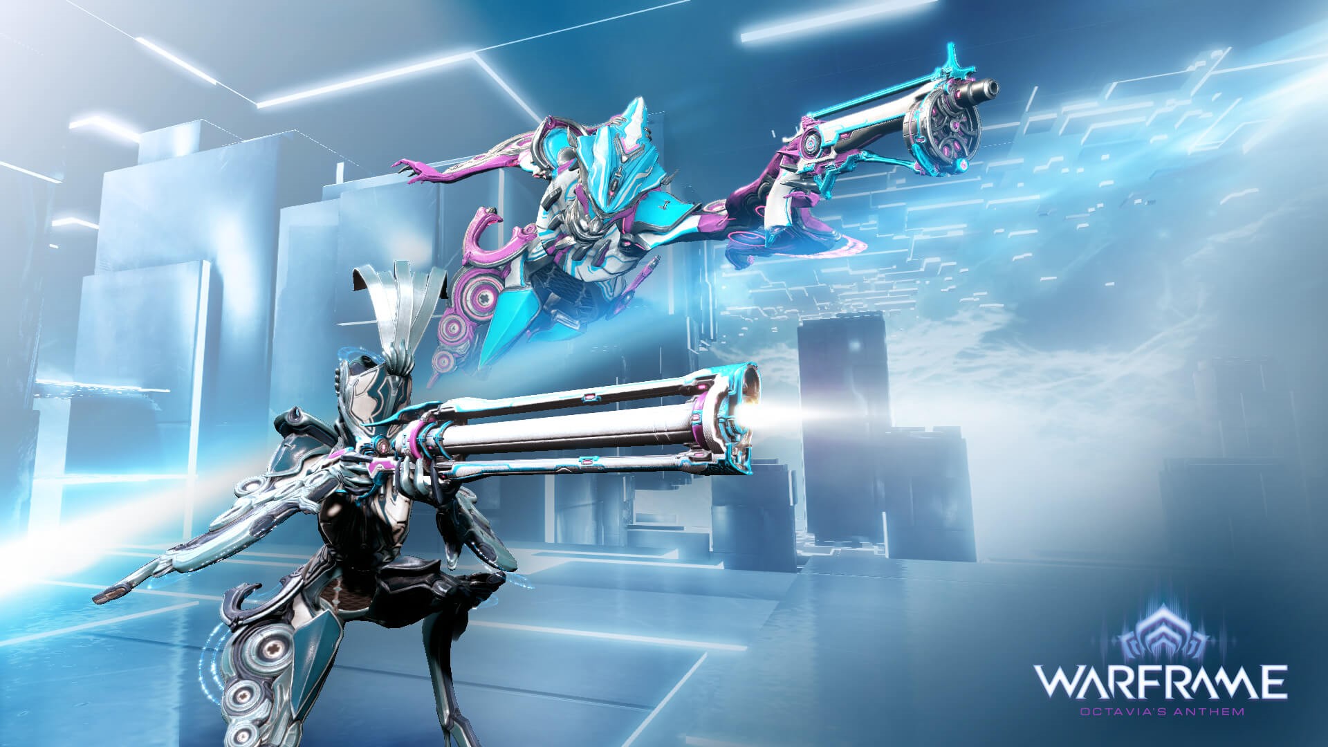 Warframe Octavia's Anthem video game art HD Wallpaper