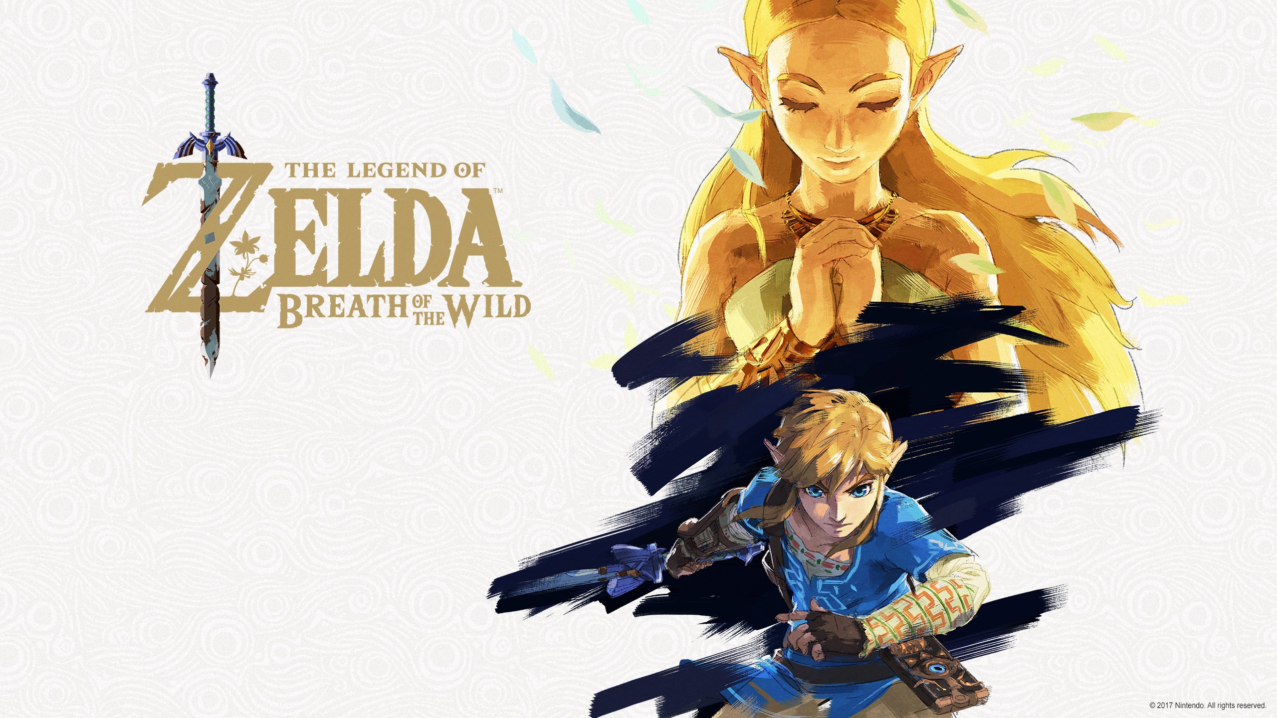 Link and Zelda from The Legend of Zelda: Breath of the Wild HD Wallpaper
