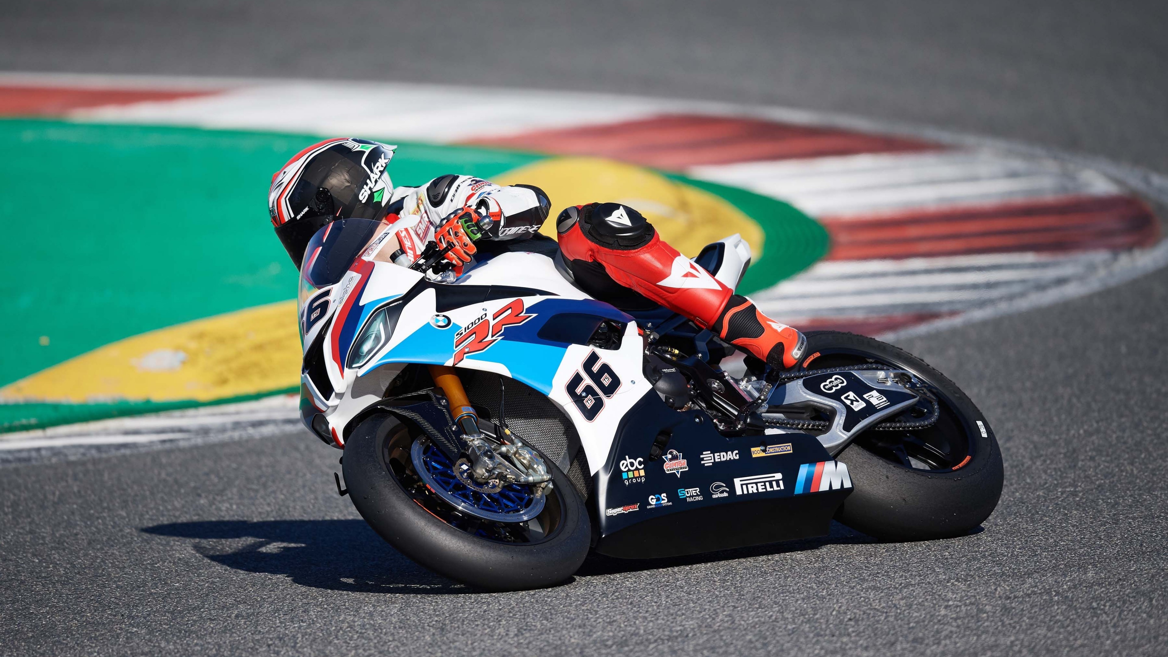BMW S 1000 RR motorcycle racing on a track HD Wallpaper
