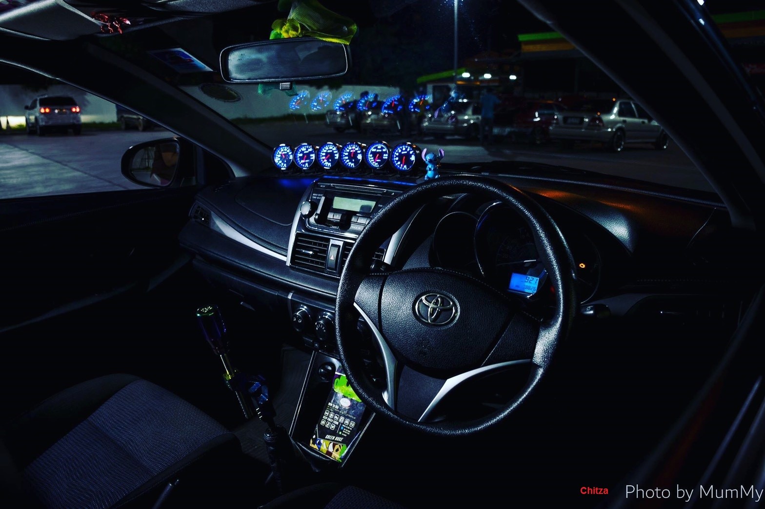 Toyota Vios Interior with Aftermarket Gauges HD Wallpaper
