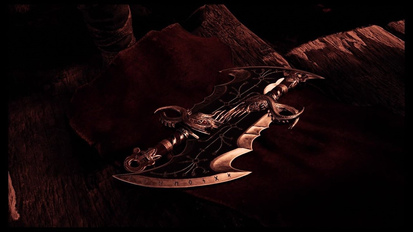 Kratos' Blades of Chaos from God of War HD Wallpaper