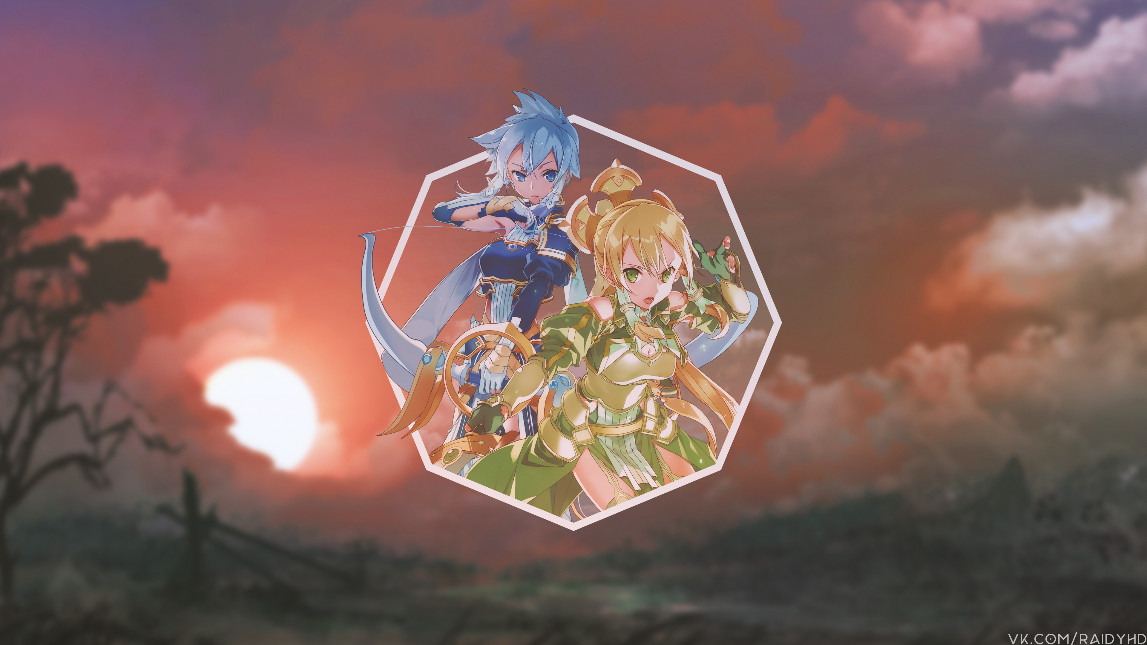 4K Anime Girls with Bows HD Wallpaper