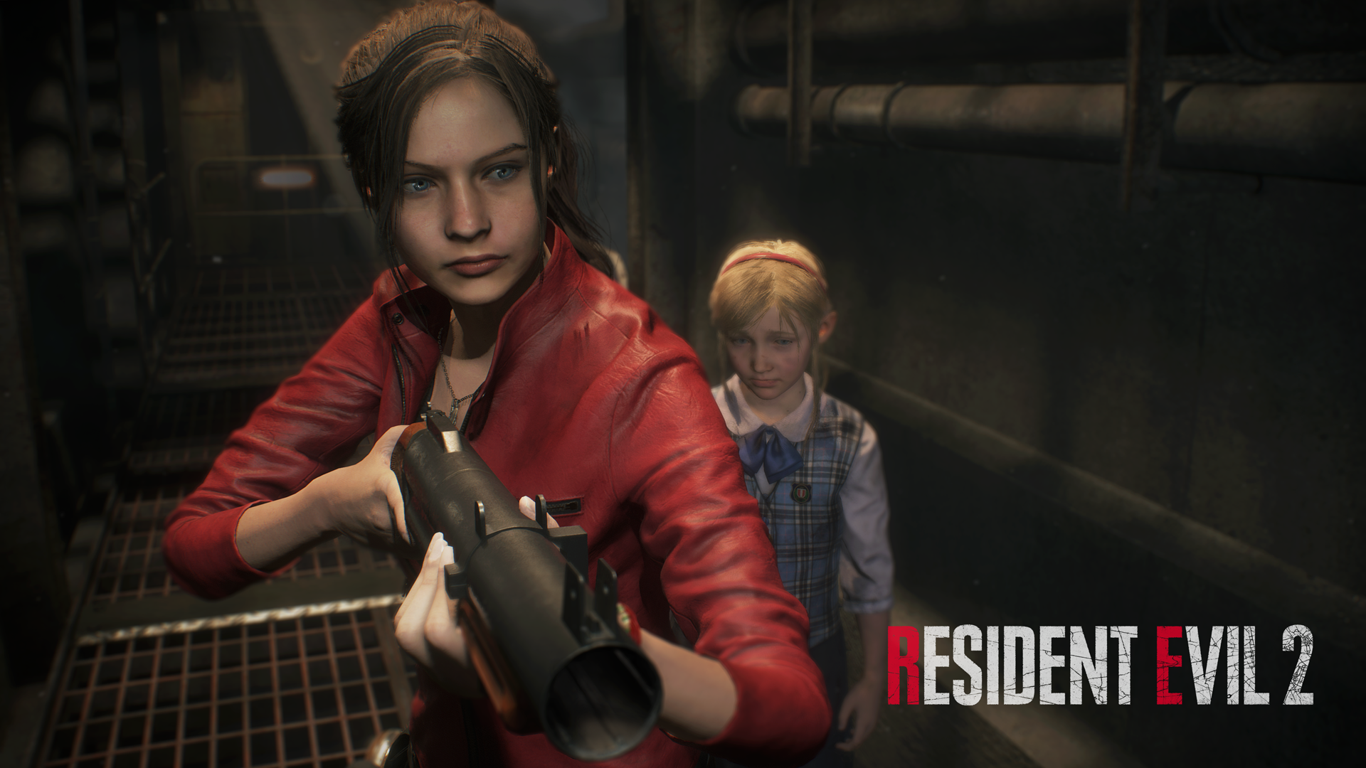 Claire Redfield and Sherry Birkin from Resident Evil 2 HD Wallpaper