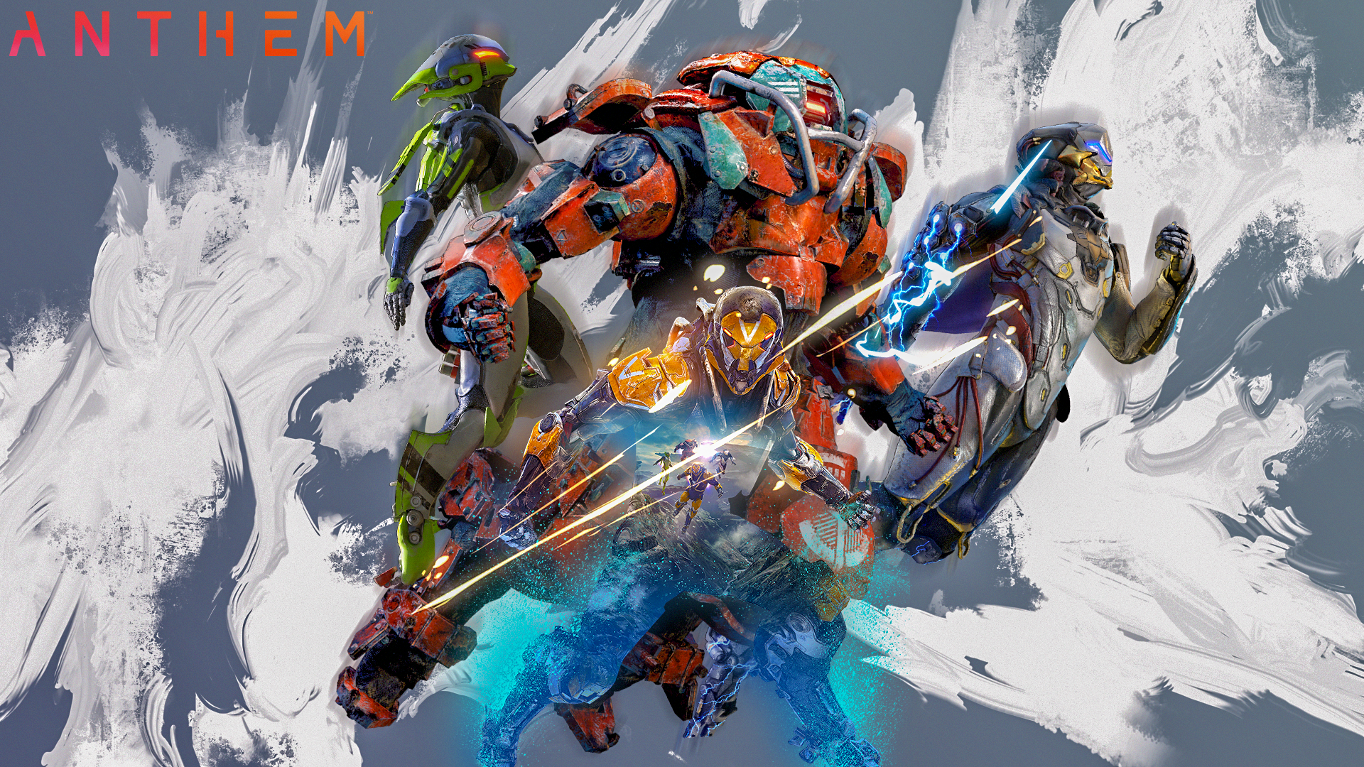 Anthem Javelins in action HD Wallpaper