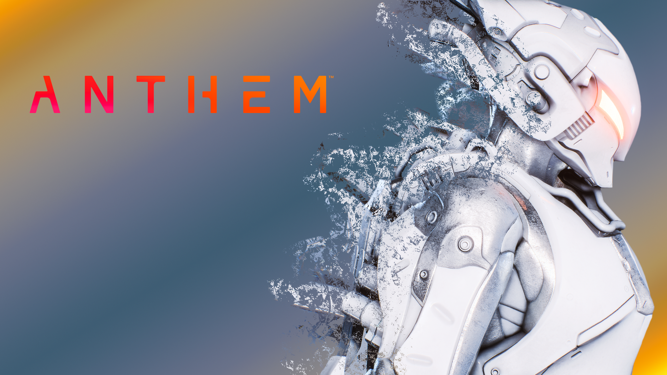 Anthem video game logo with Javelin armor HD Wallpaper