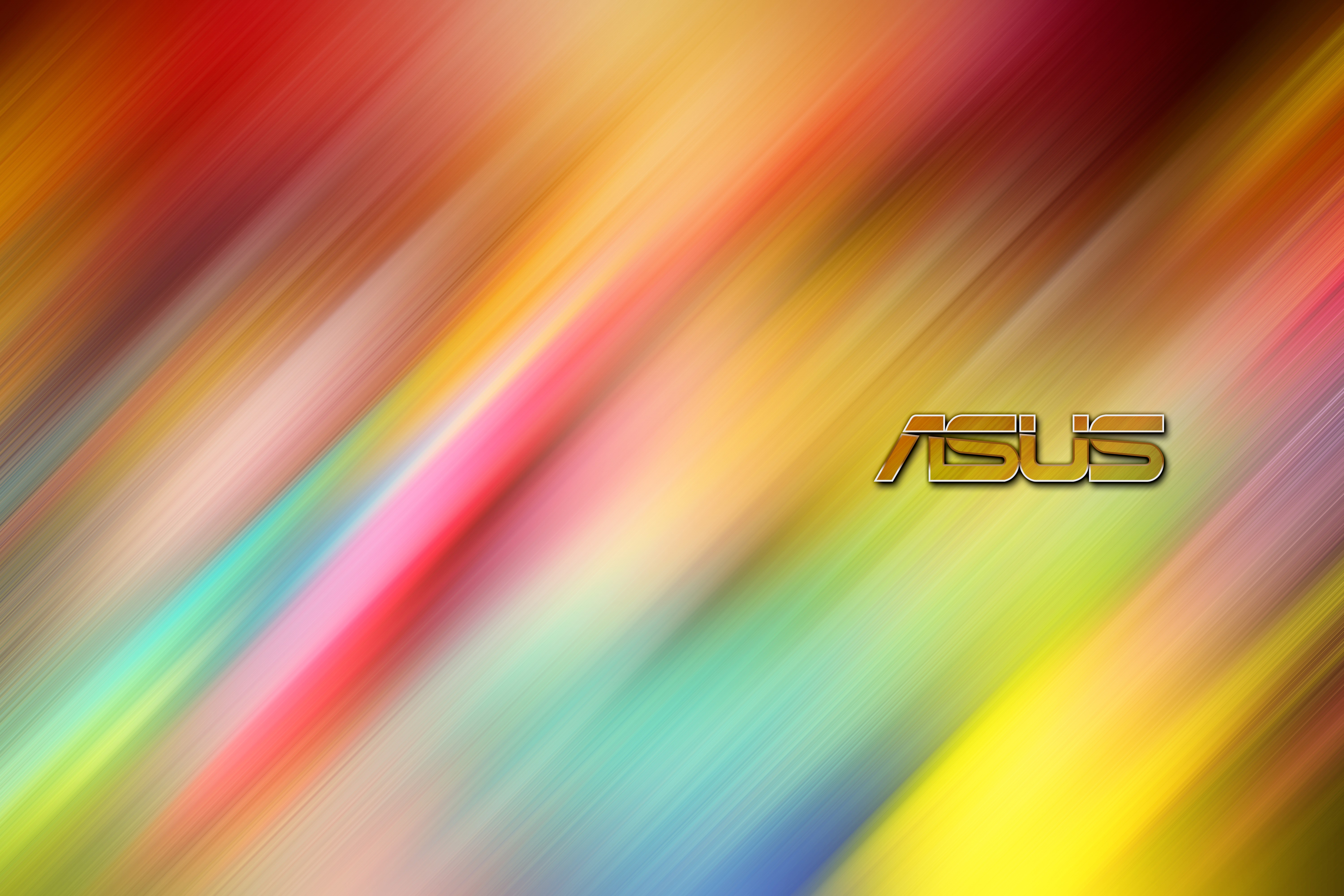 ASUS logo on abstract colorful background HD Wallpaper