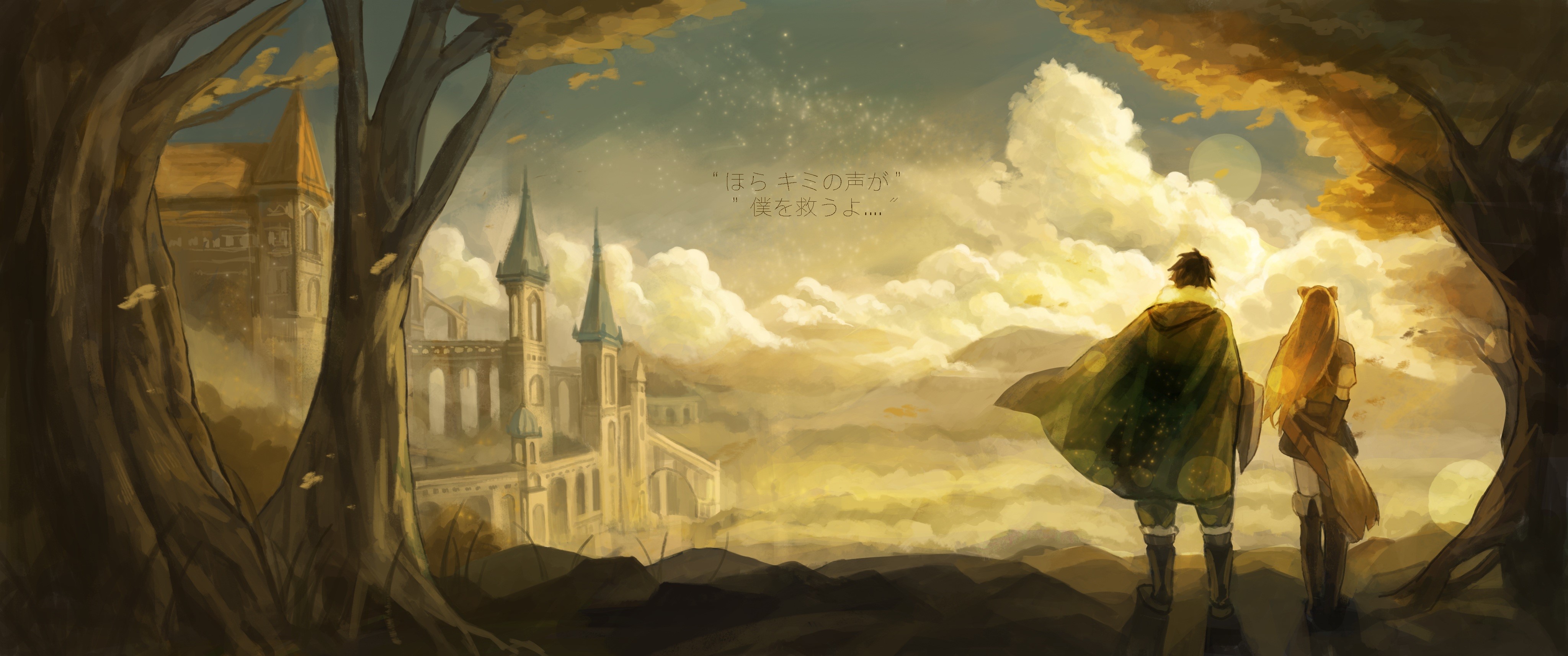 4K Raphtalia and Iwatani Naofumi from The Rising of the Shield Hero HD Wallpaper