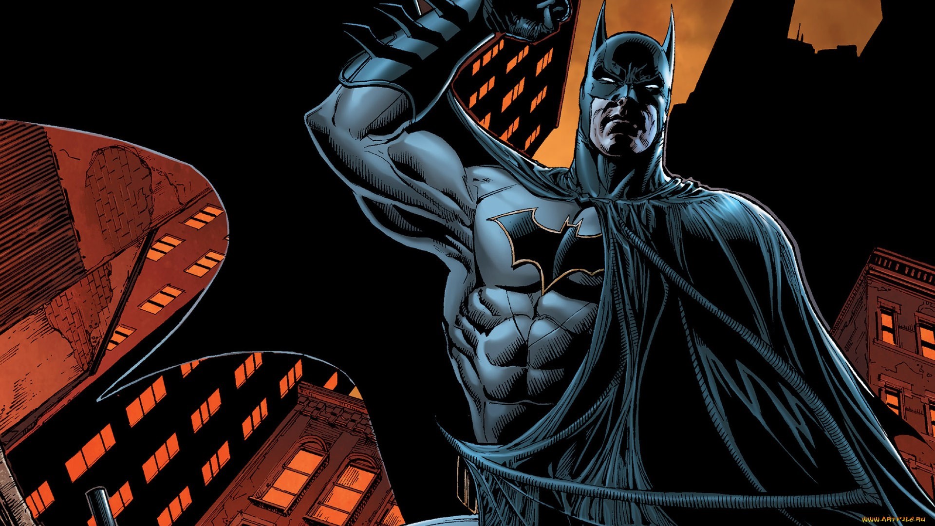 Batman in Gotham City HD Wallpaper
