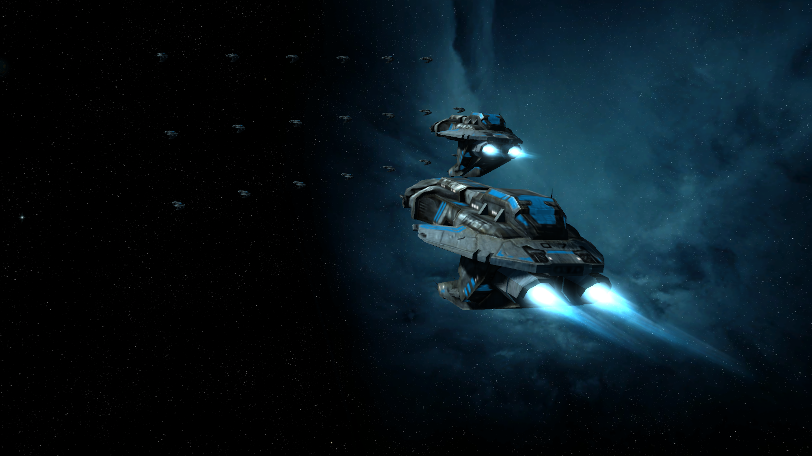 Sins of a Solar Empire fleet in space HD Wallpaper