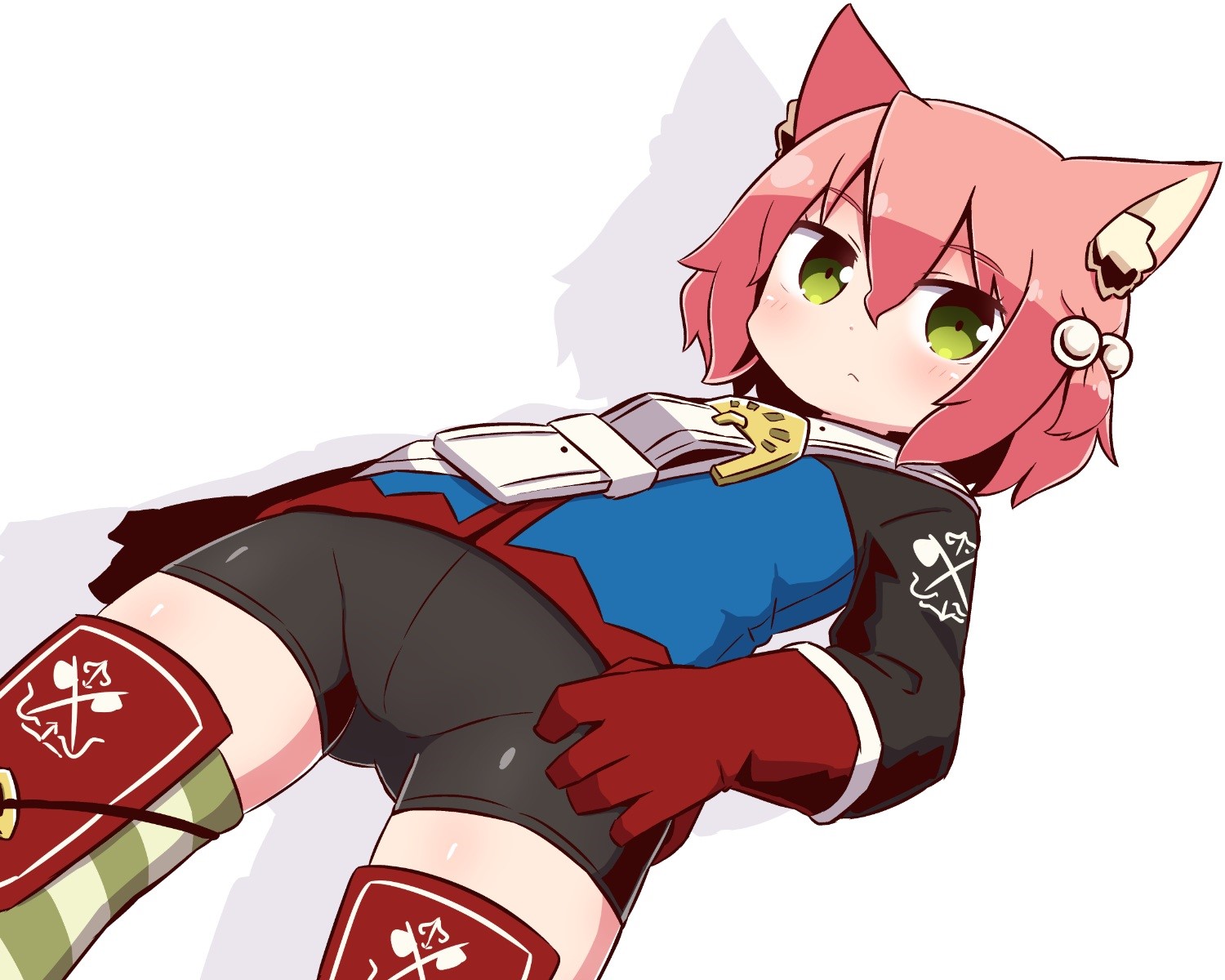 Anime girl with pink hair and cat ears HD Wallpaper