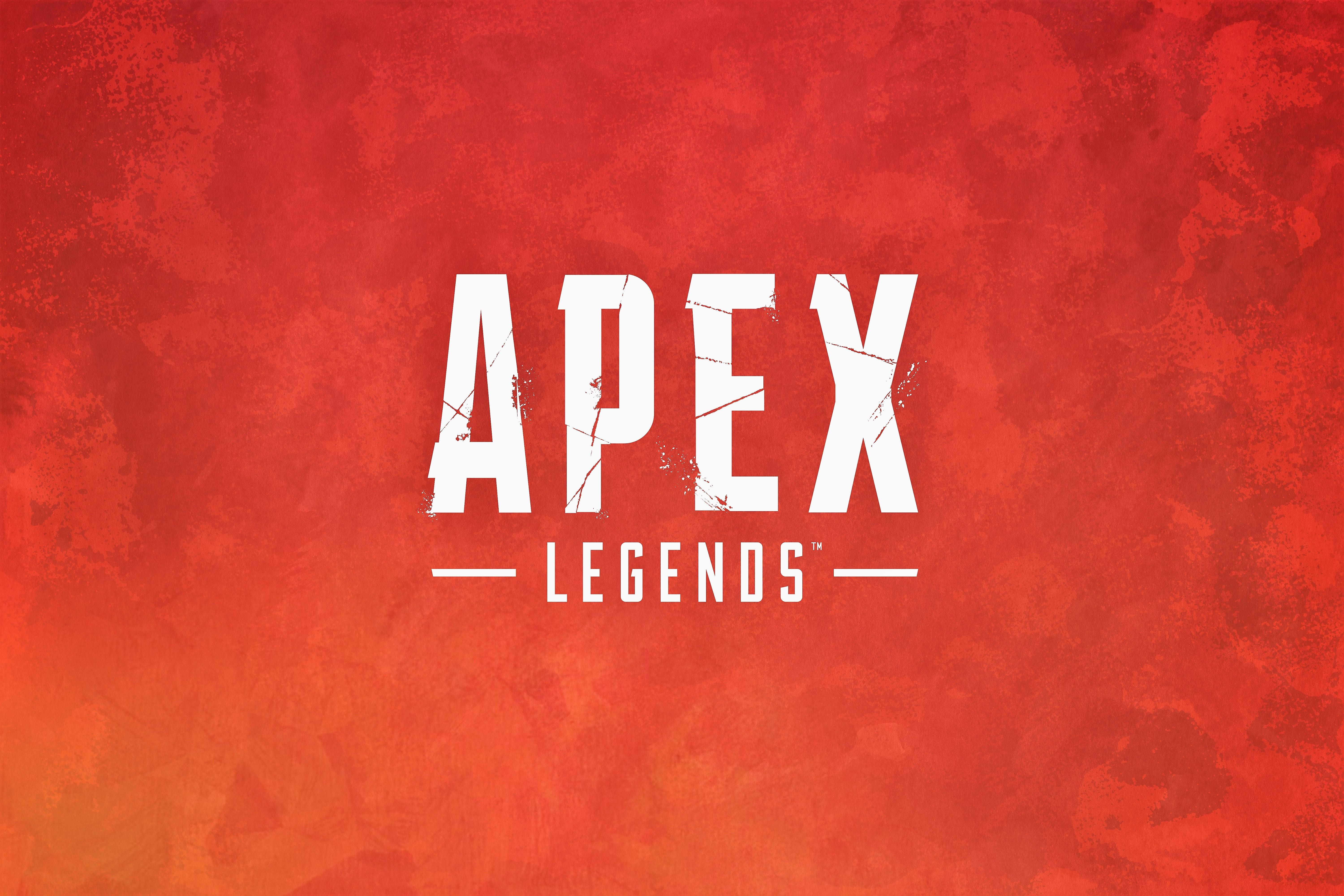 Apex Legends logo on red background HD Wallpaper