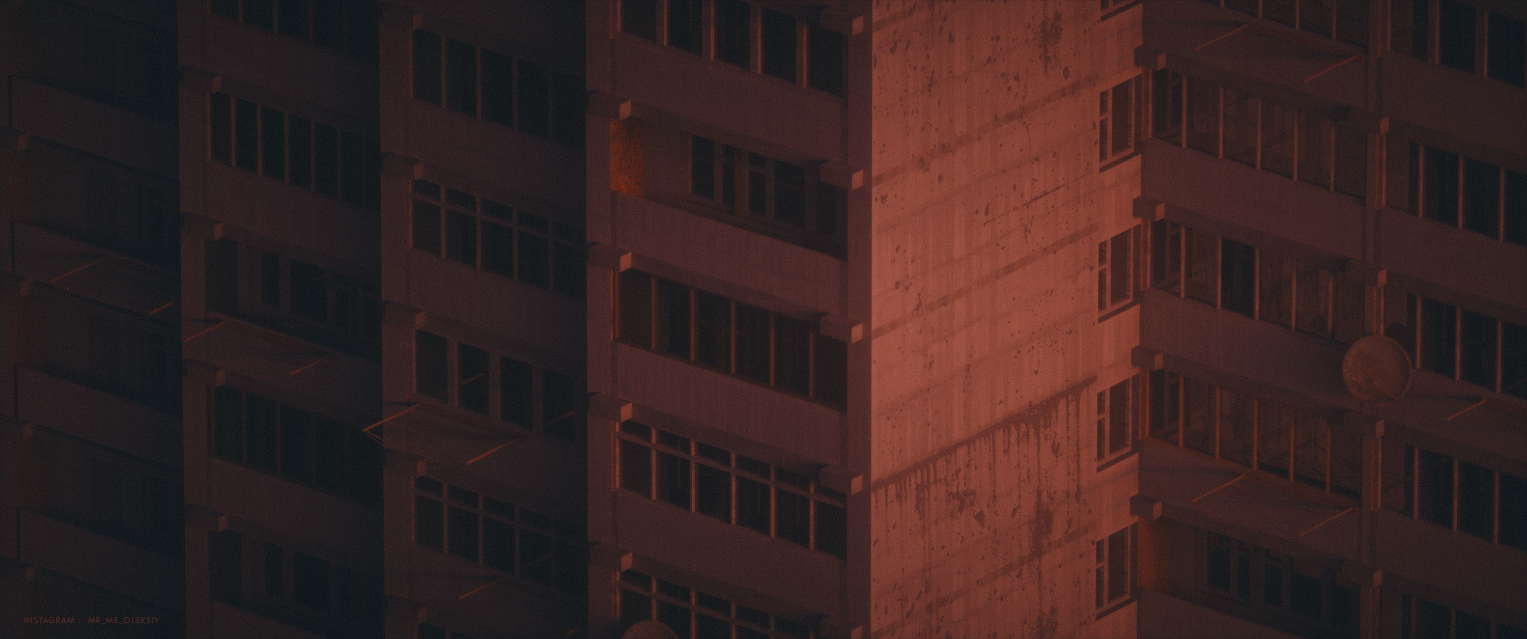 Soviet Union architecture, brutalist building facade HD Wallpaper