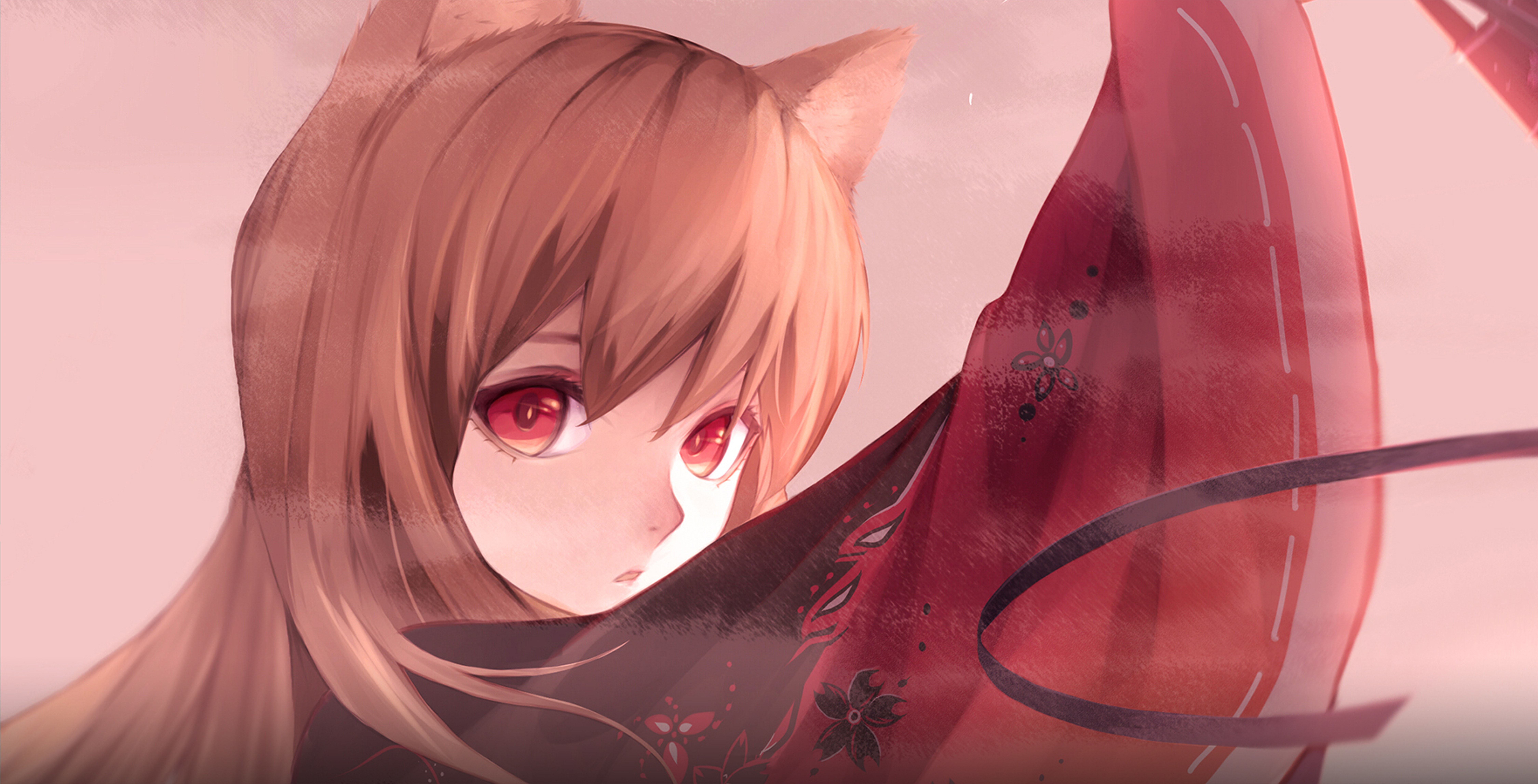 Holo from Spice and Wolf with wolf ears HD Wallpaper