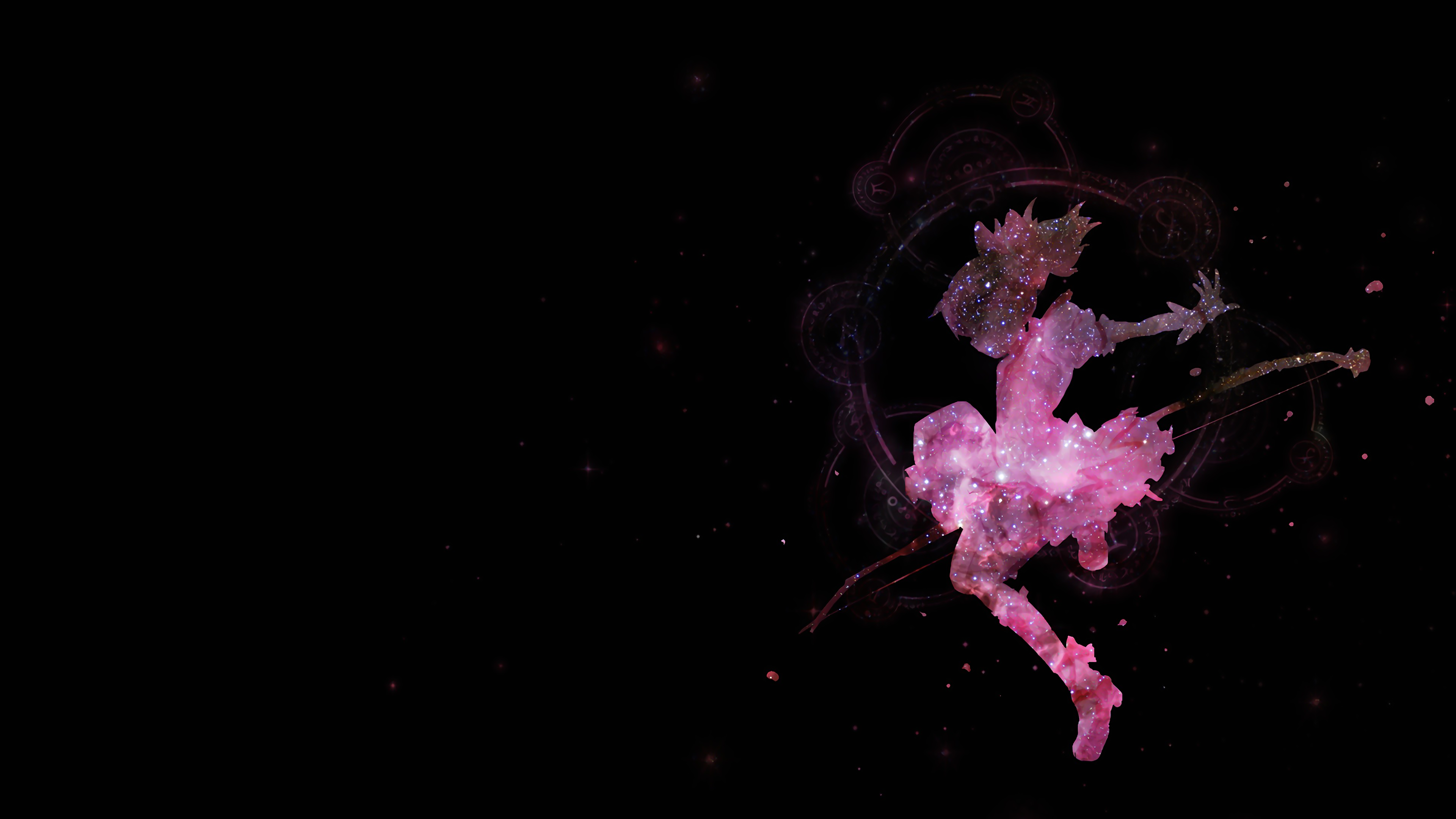 Madoka Kaname from Mahou Shoujo Madoka Magica in space HD Wallpaper